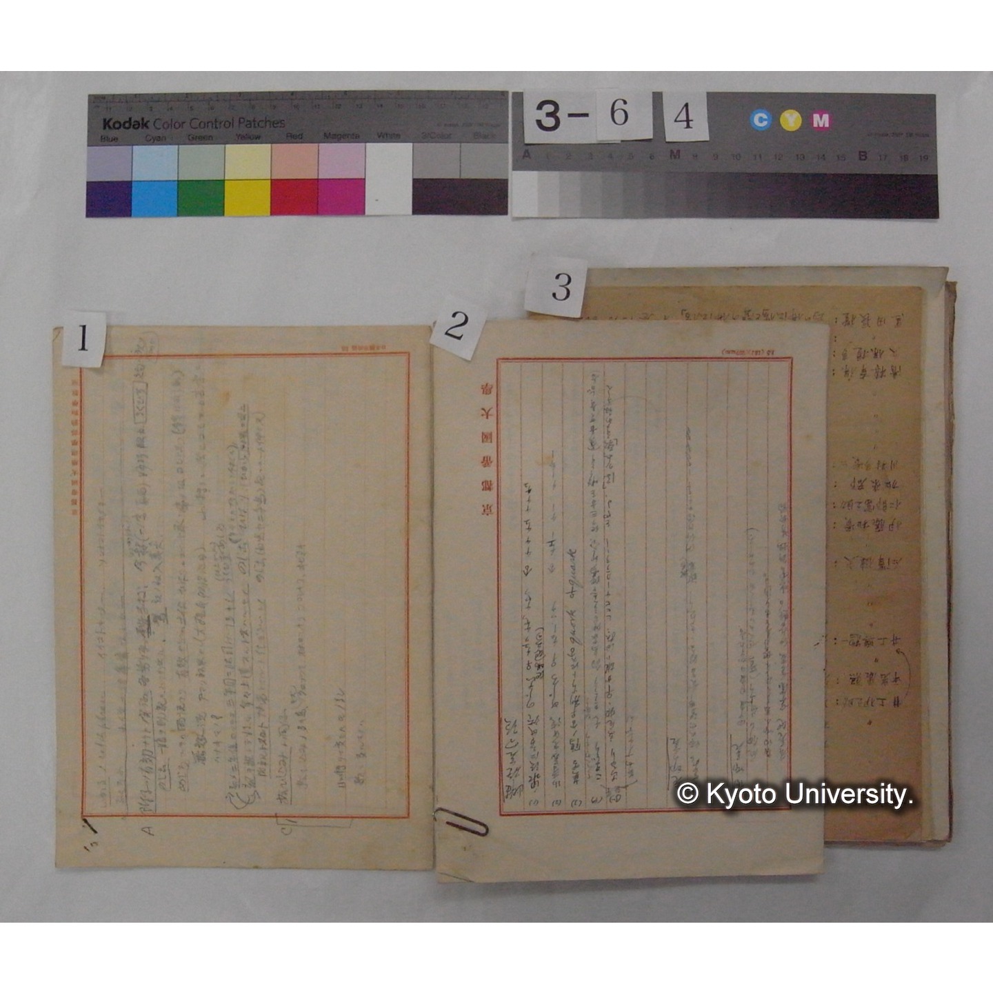 原稿・書簡・資料等 (「京都の鳥」) (6)