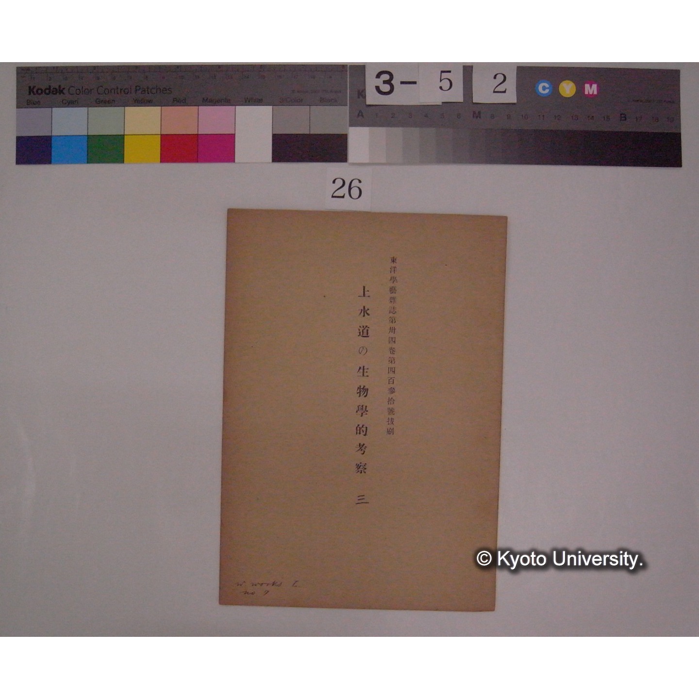 上水道の生物学的考察 3 / 川村多實二 (東洋学芸雑誌; 34巻430号抜刷) (1)