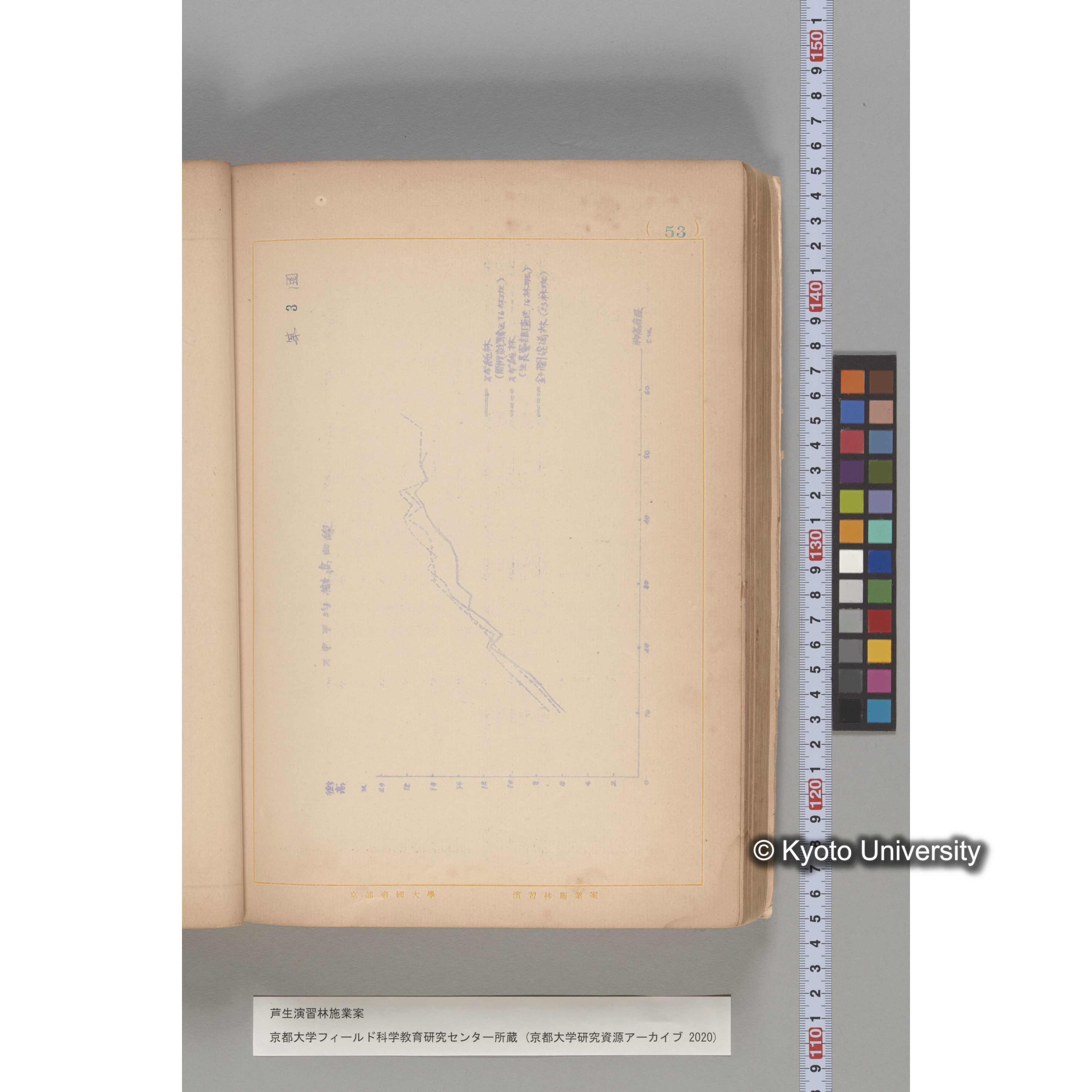 芦生演習林 施業案 実行期間 自昭和5年 至昭和14年. (51)