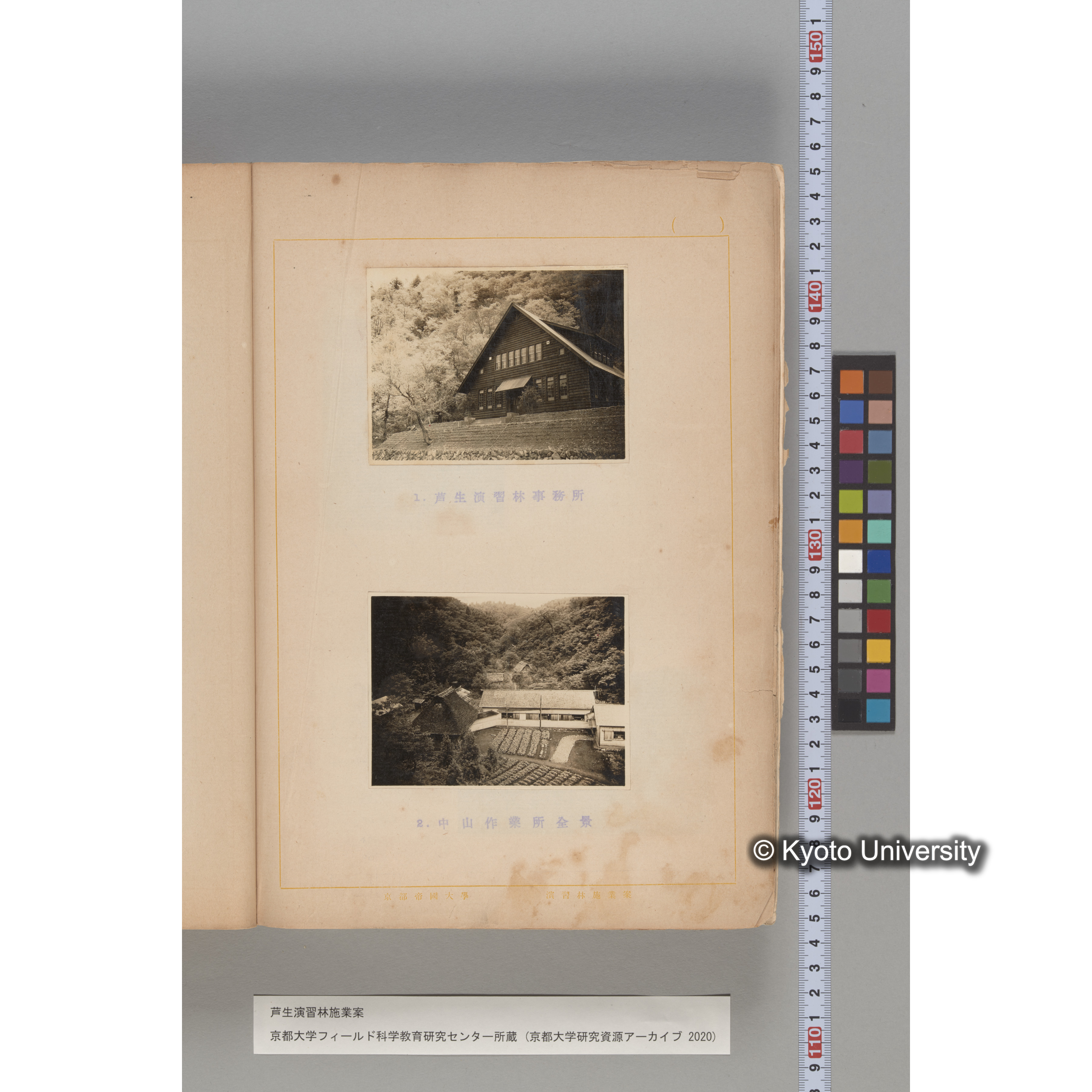 芦生演習林 施業案 実行期間 自昭和5年 至昭和14年. (191)