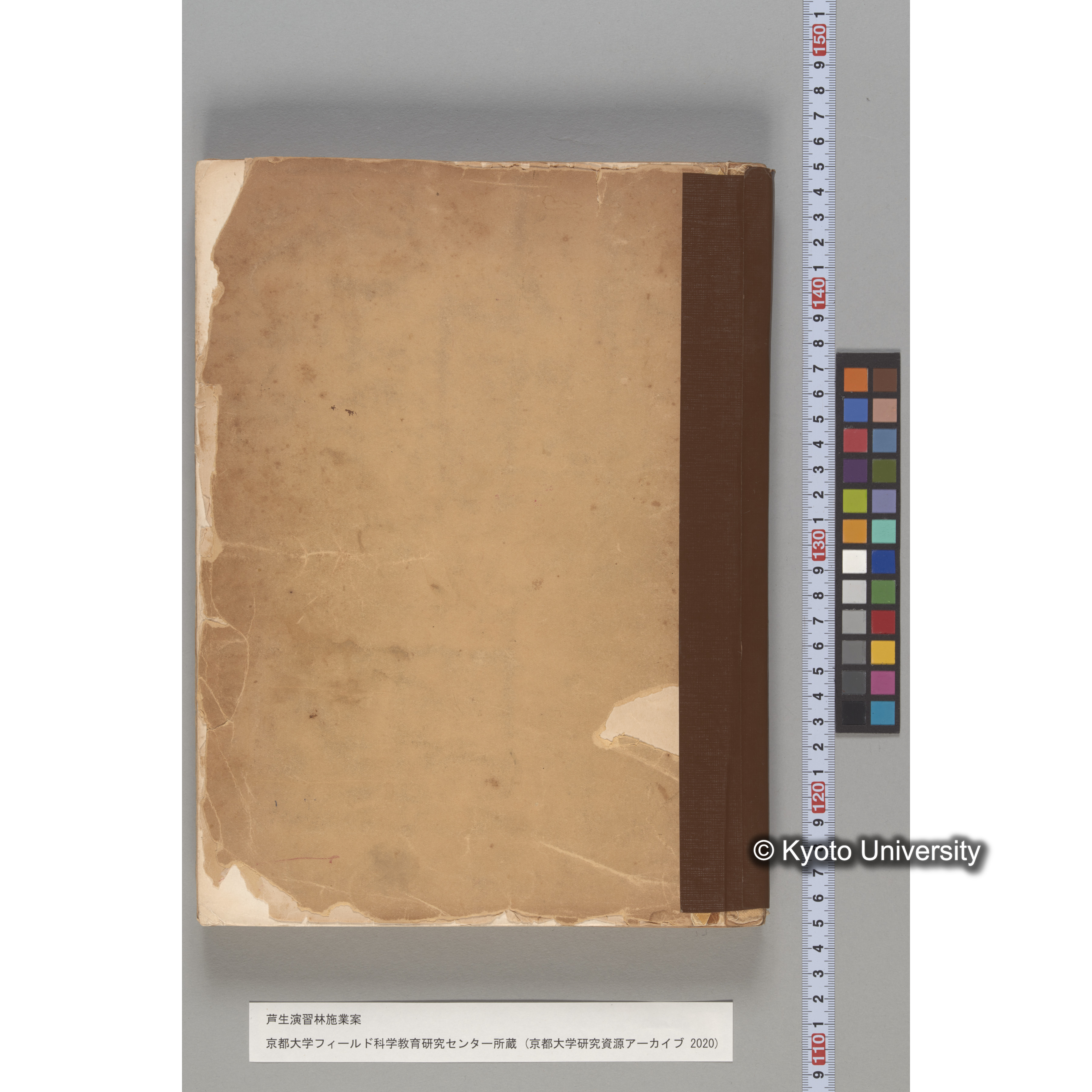 芦生演習林 施業案 実行期間 自昭和5年 至昭和14年. (199)