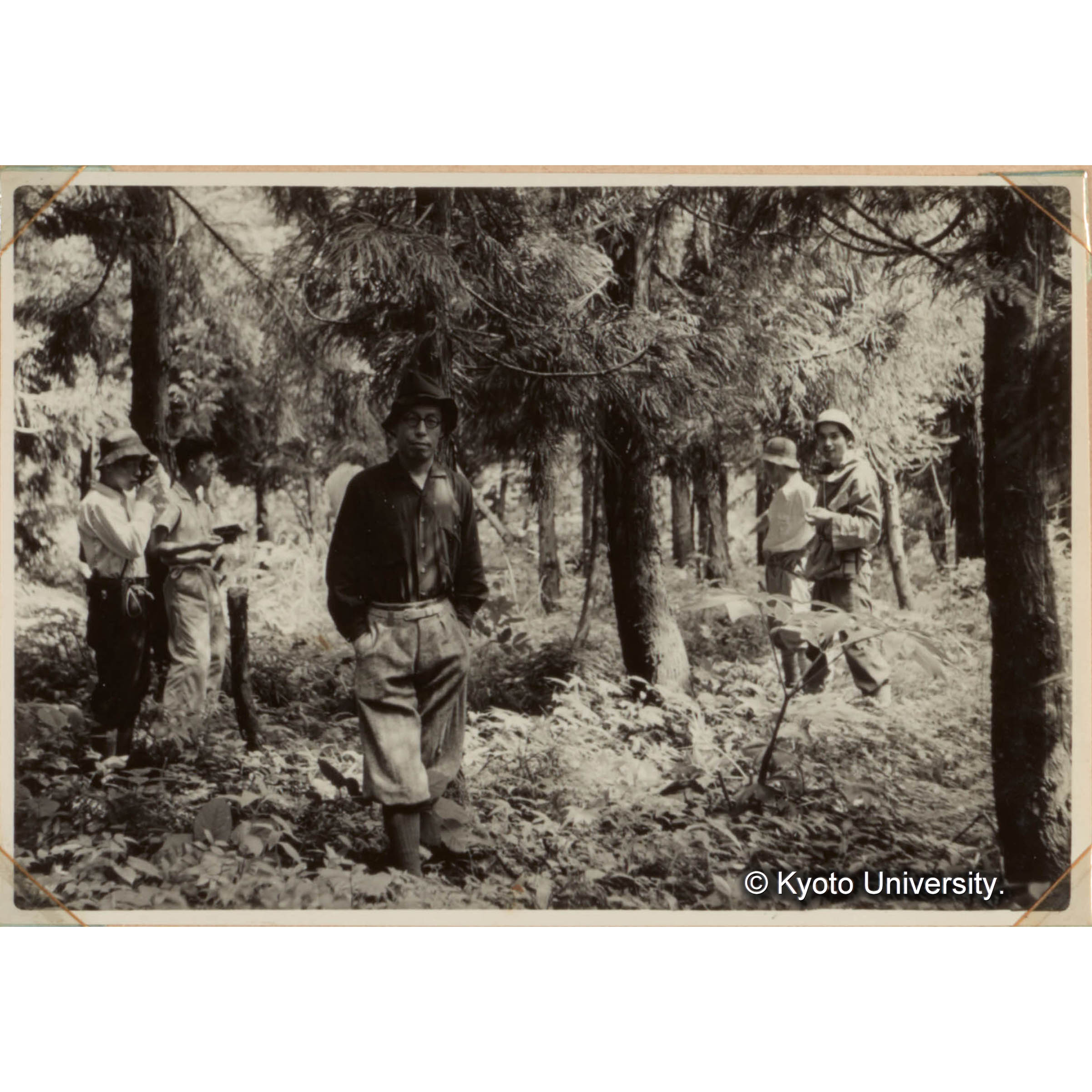 学生の実習　造林、経理、測樹、運材などの実習にたえず利用される（長治谷作業所）　測樹学実習 (1)