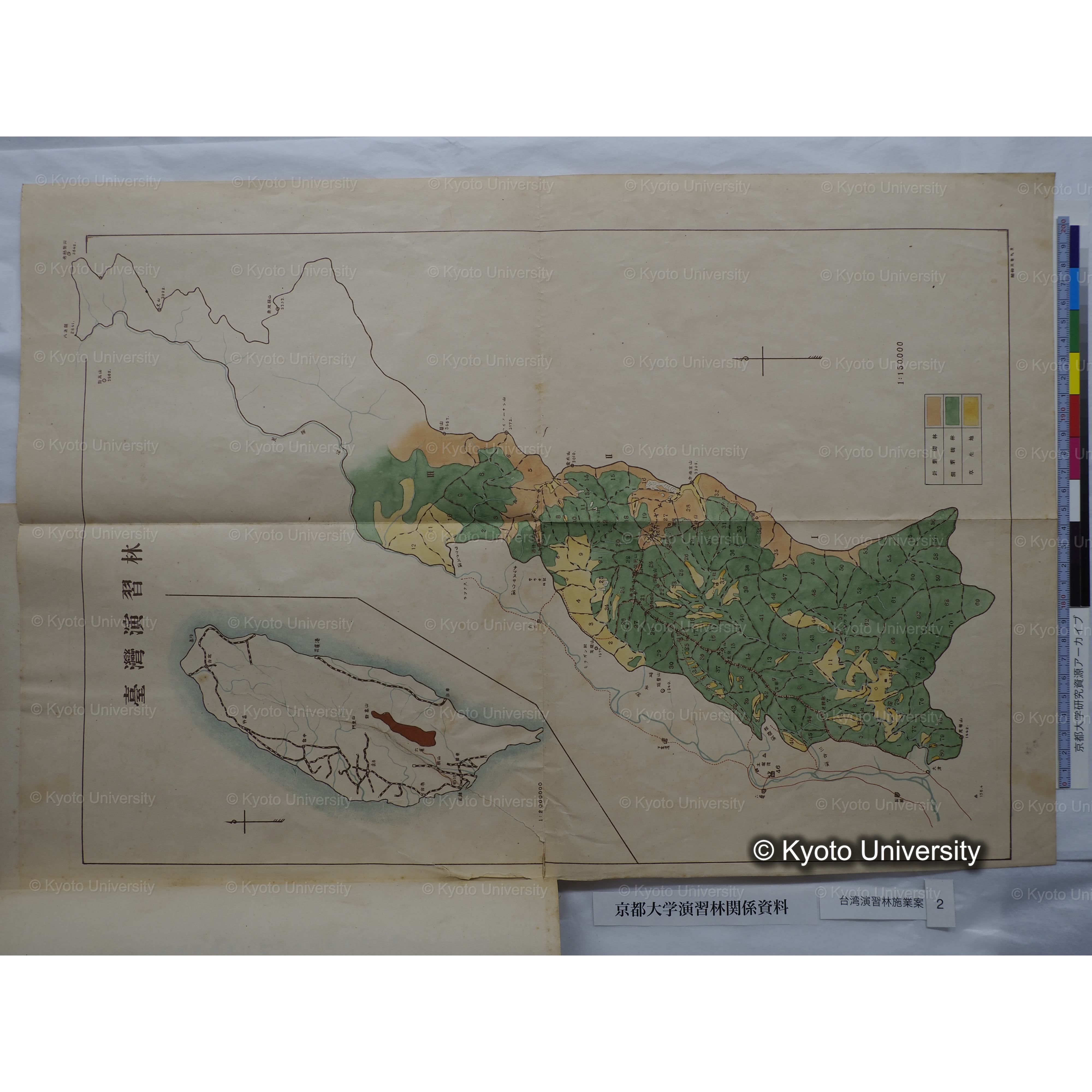 台湾演習林　施業案　実行期間＜自昭和 6年／至昭和12年＞　昭和六年四月編成. (184)