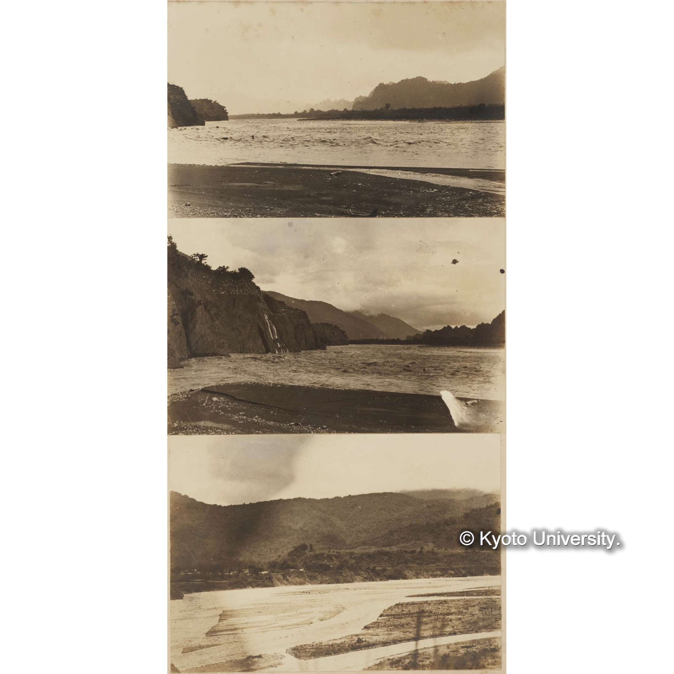 老濃渓濁流状況及び増水の状況 (1)