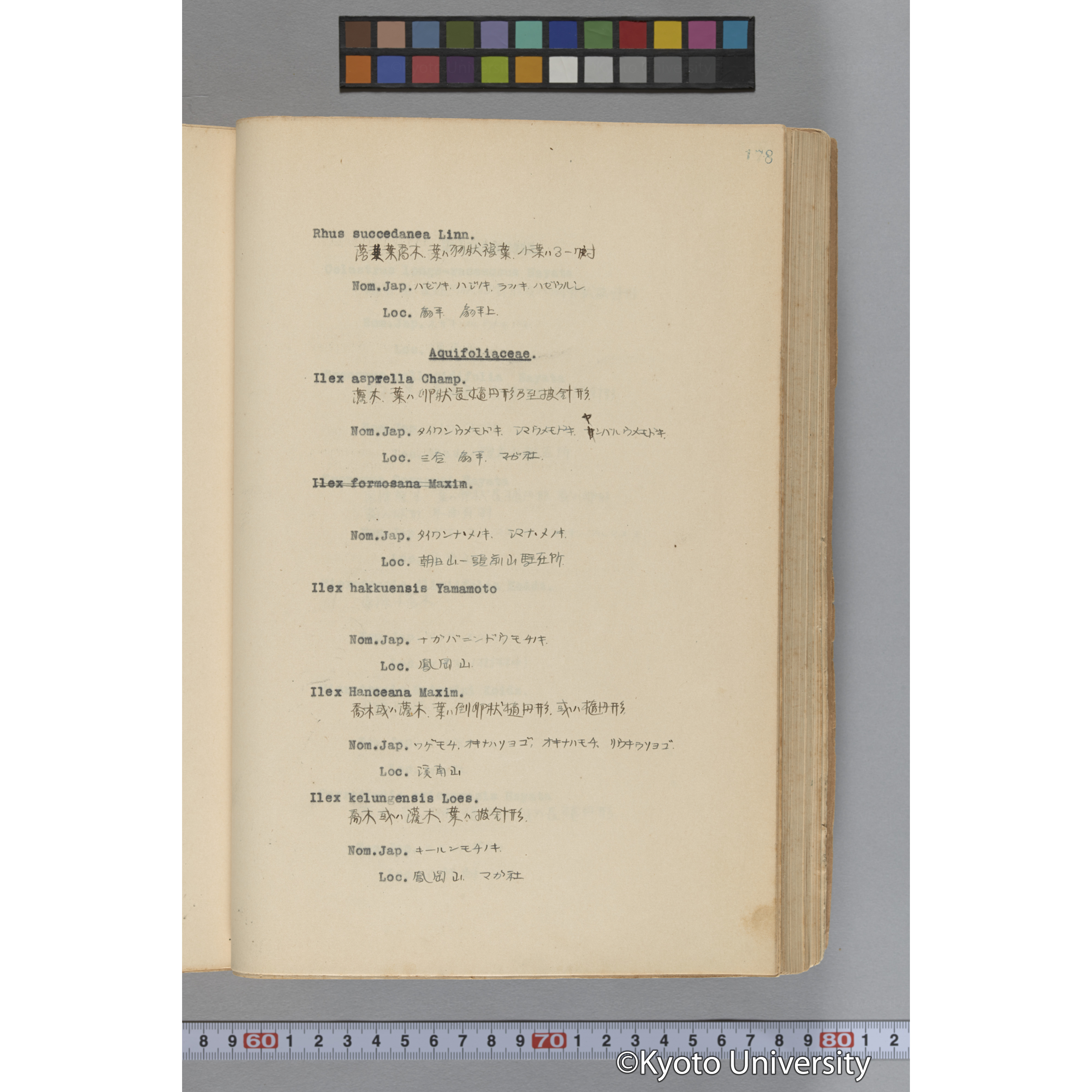 台湾演習林植物調査報告. 第一予報. 1931 植物調査班 (225)