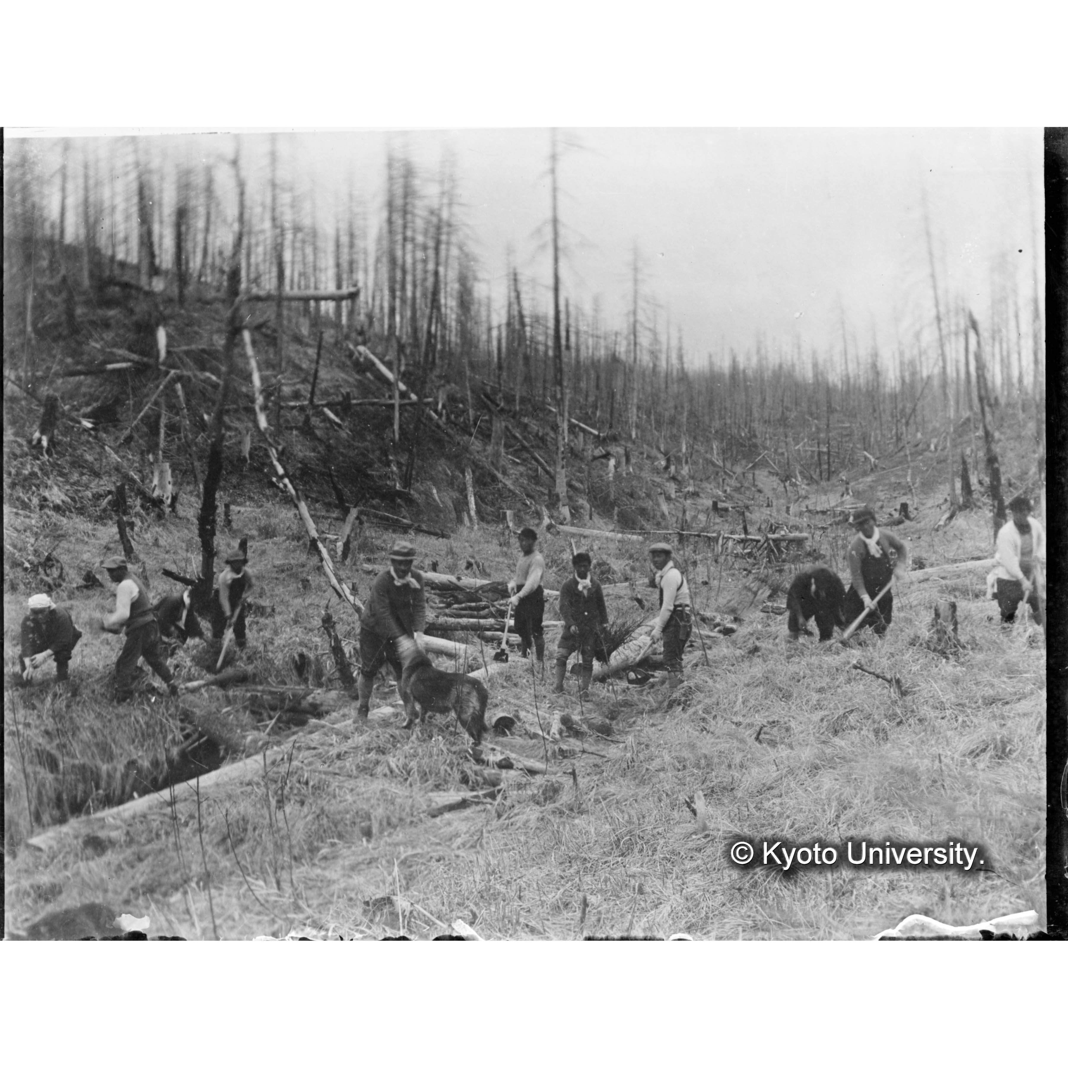 〔焼跡地の作業風景〕 (1)