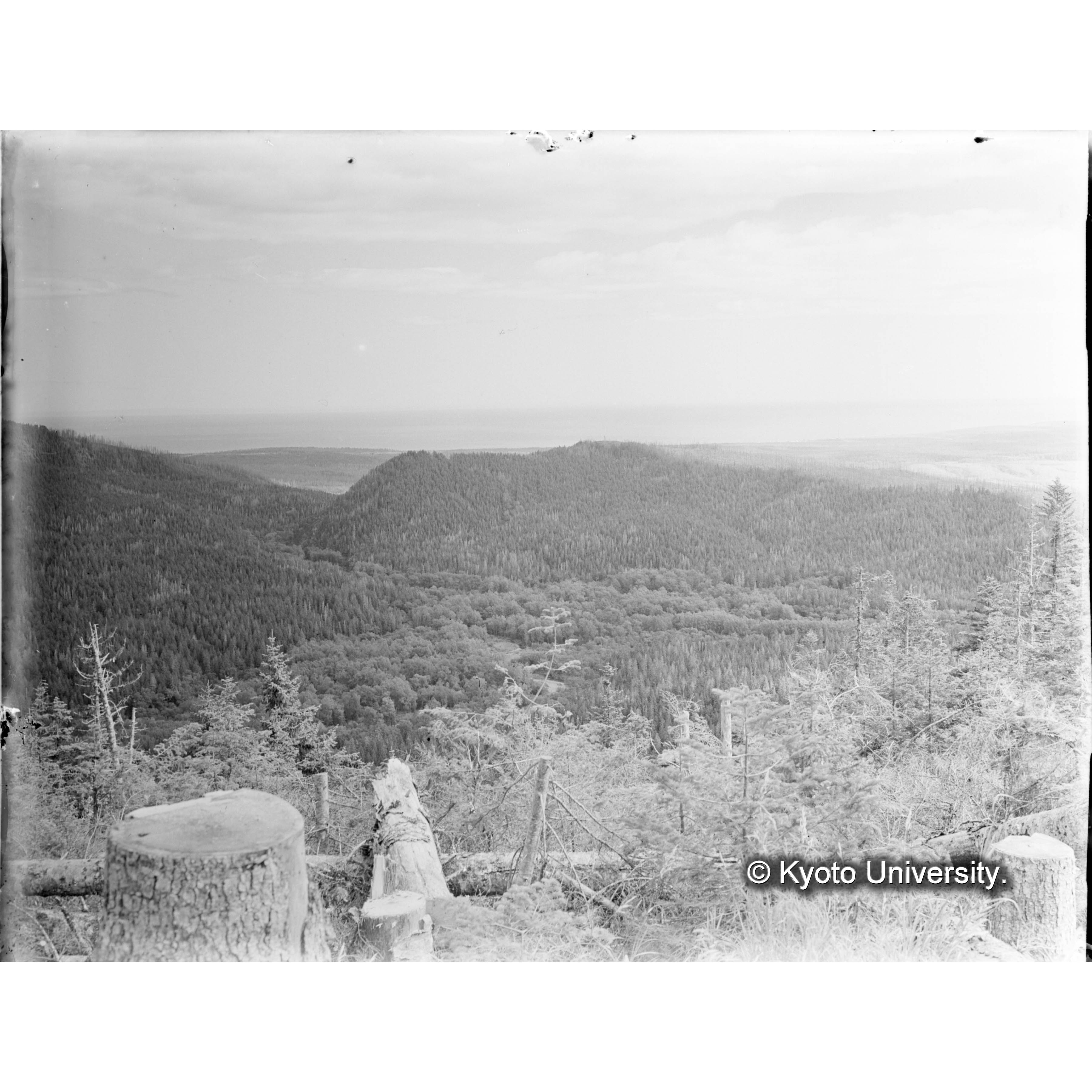 中山頂上より東南方、見晴台北面 (1)