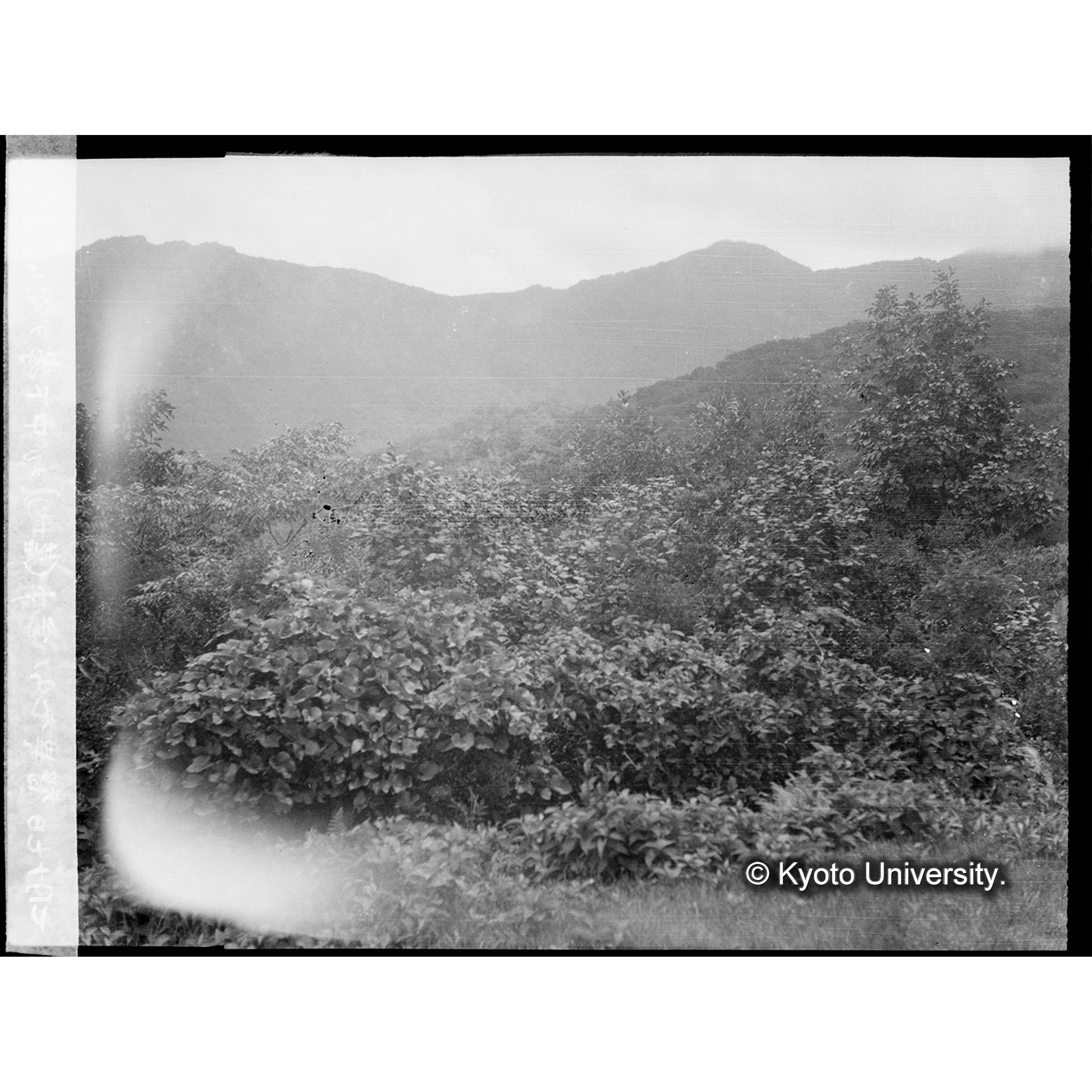 智異登山途中(墓地)より中下峰を望む (1)