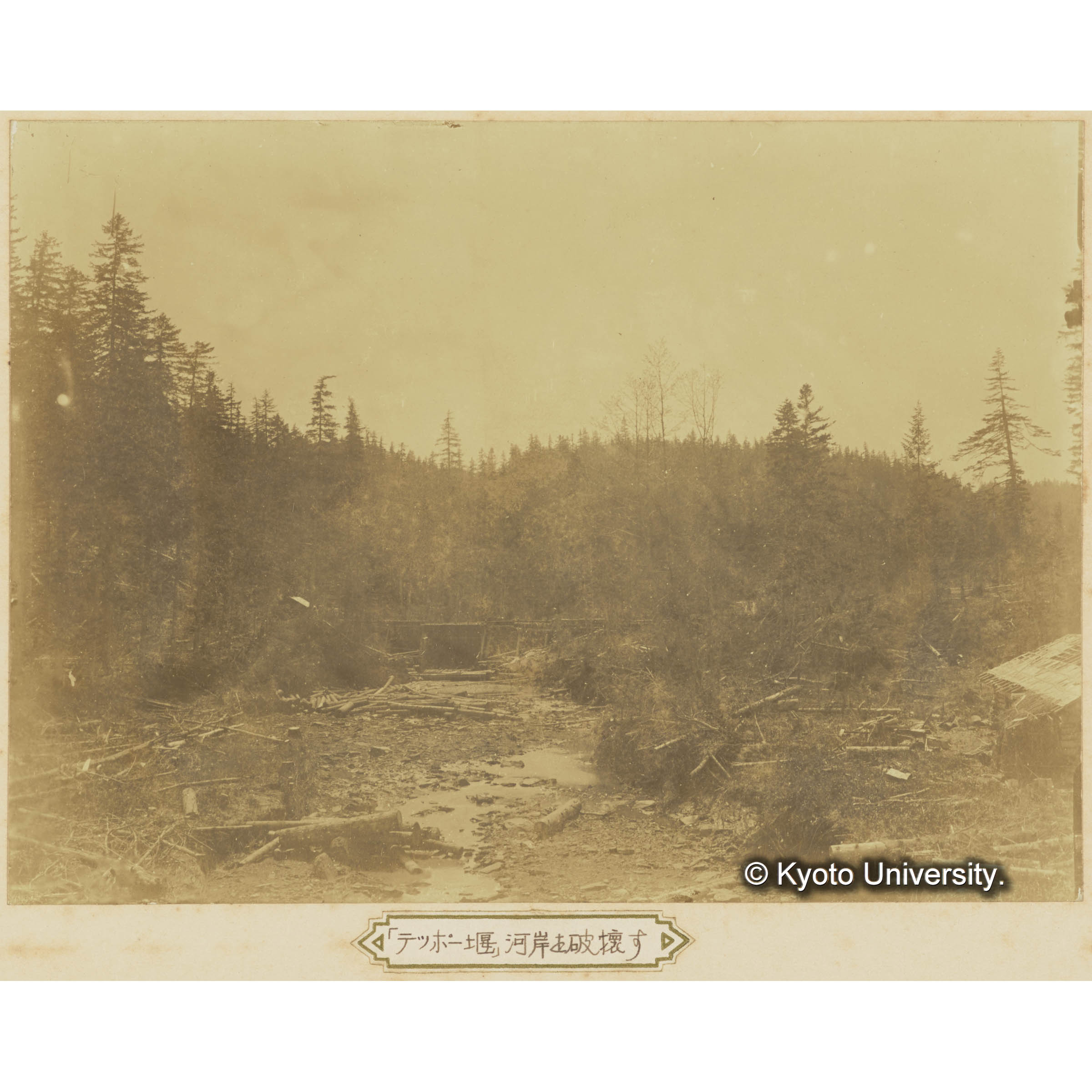 テッポー堰 河岸を破壊す (3)