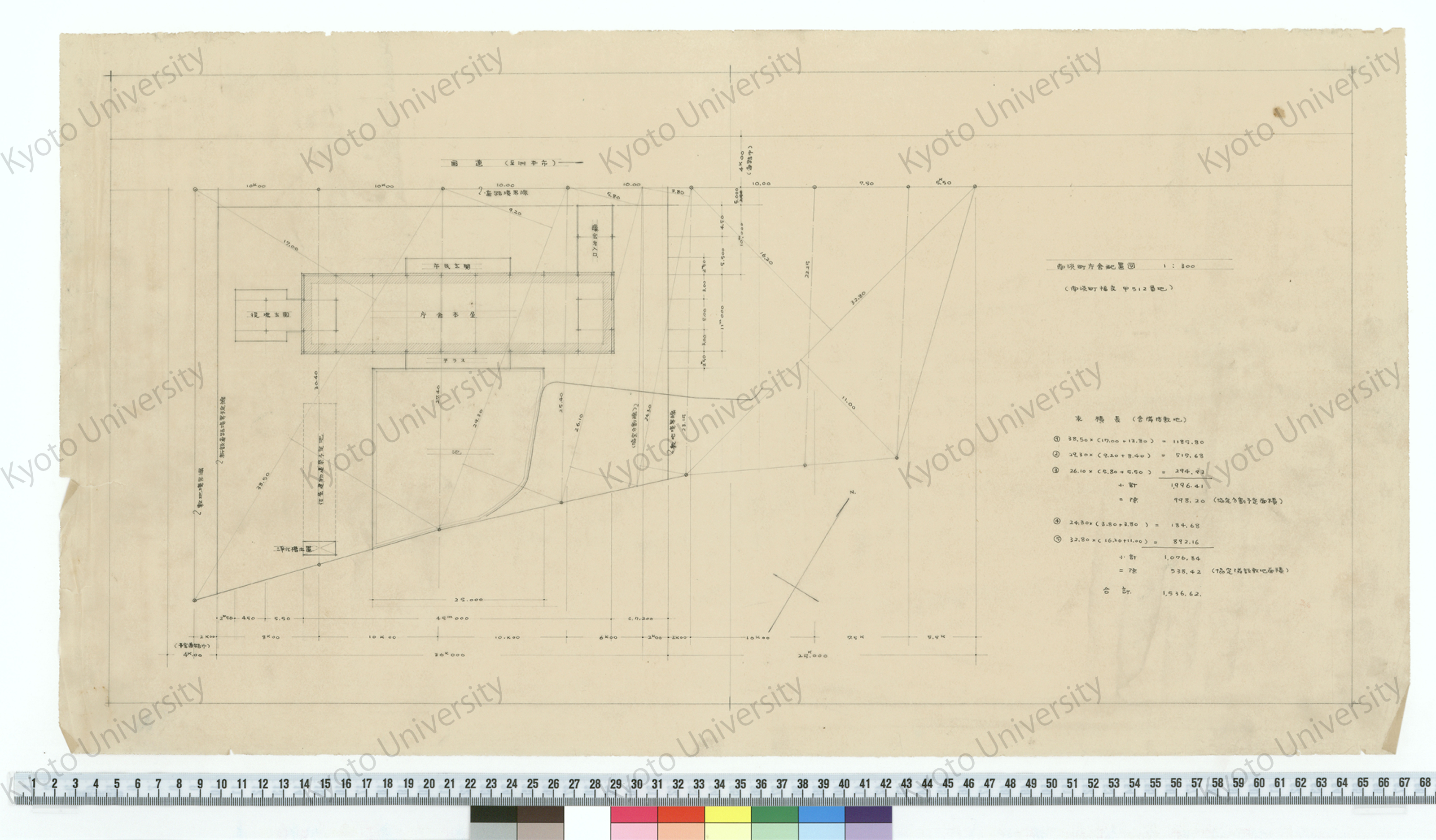 南淡町庁舎配置図_1:300 (1)