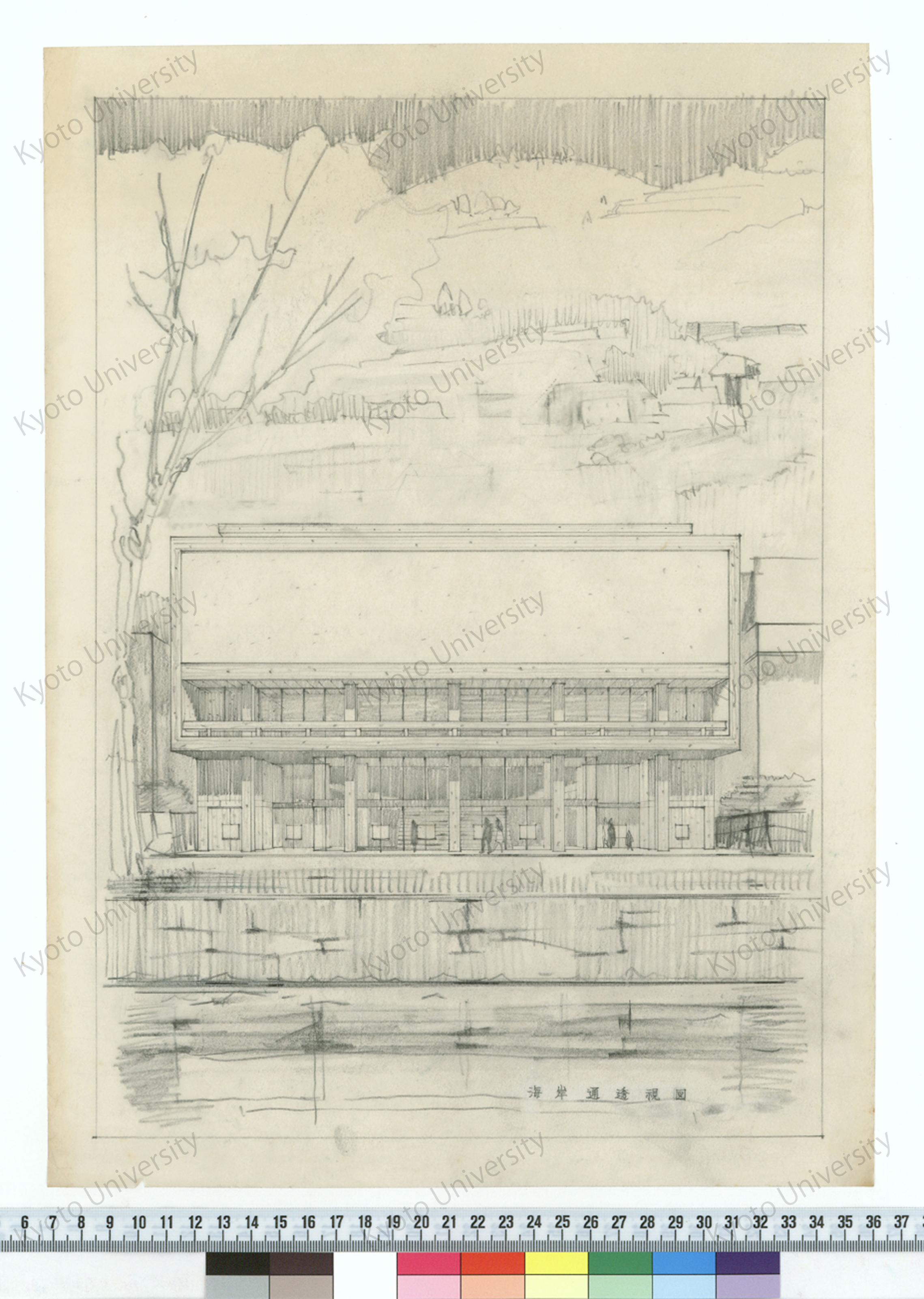 海岸通透視図 (1)