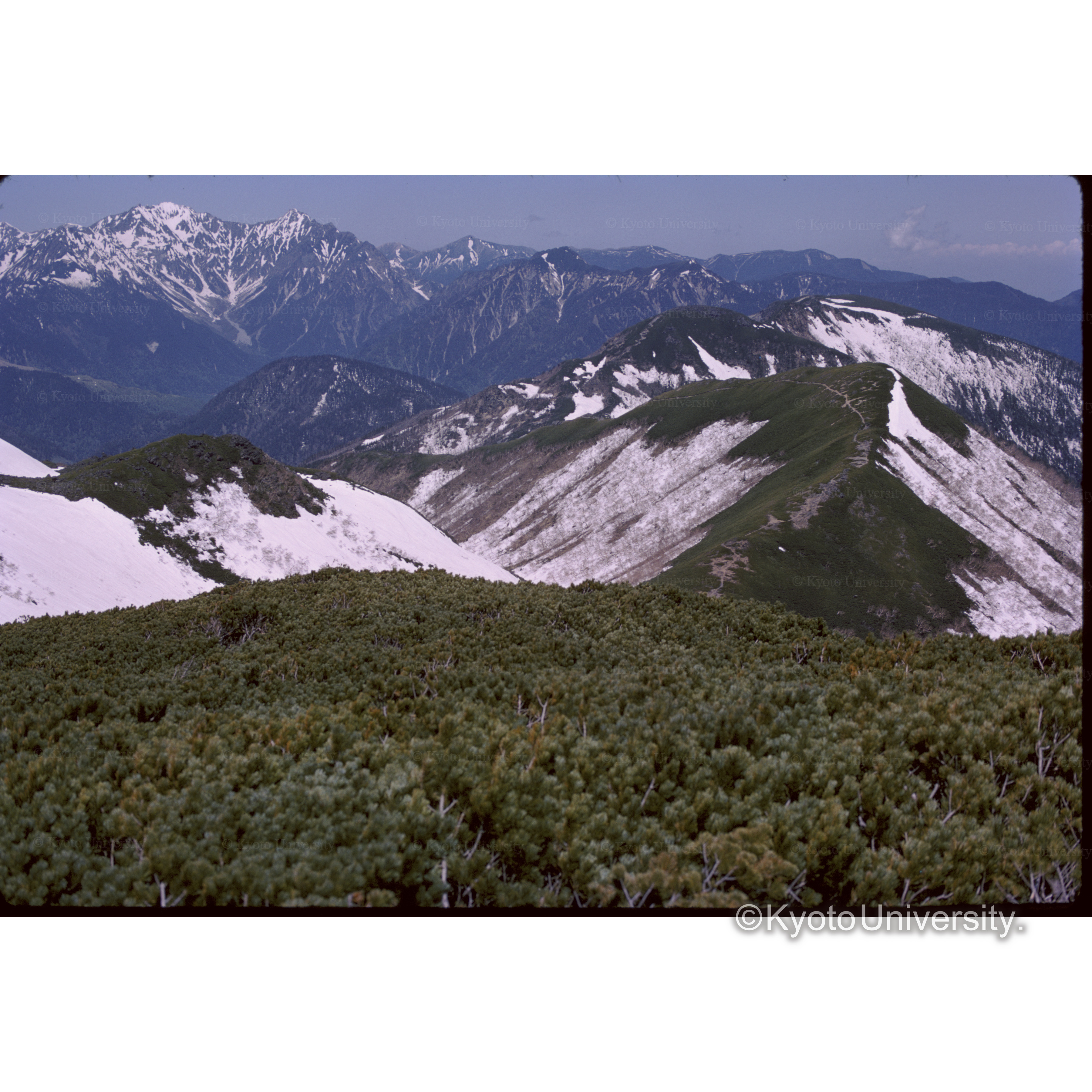 乗鞍頂上、マリシテン、フドウ、ヱビス、フジミ(左より) (1)