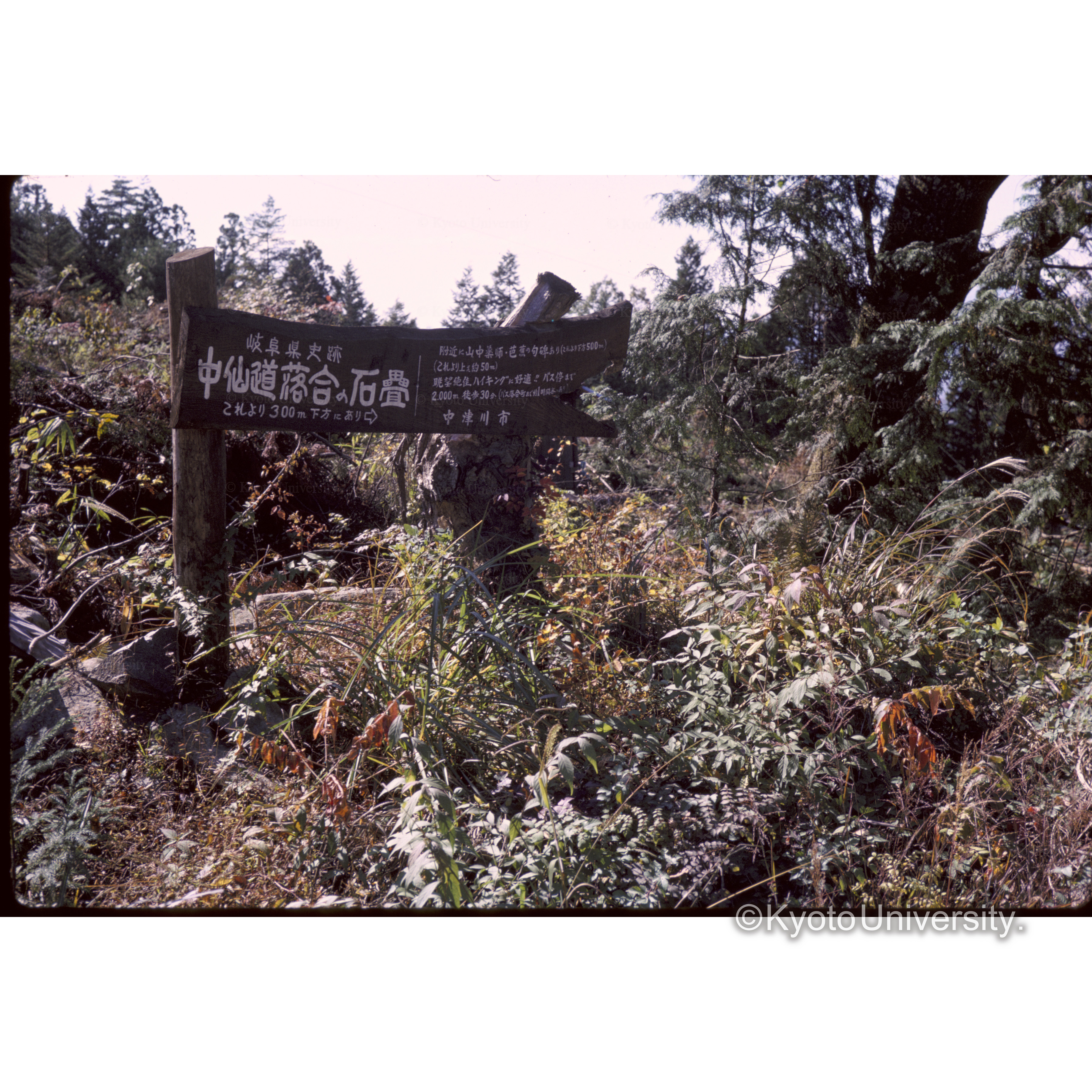 中山道落合の石畳 (1)