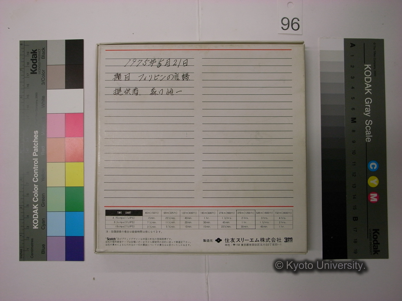[377] 1975年5月21日　題目　フィリピンの言語　提供者　森口恒一 (2)
