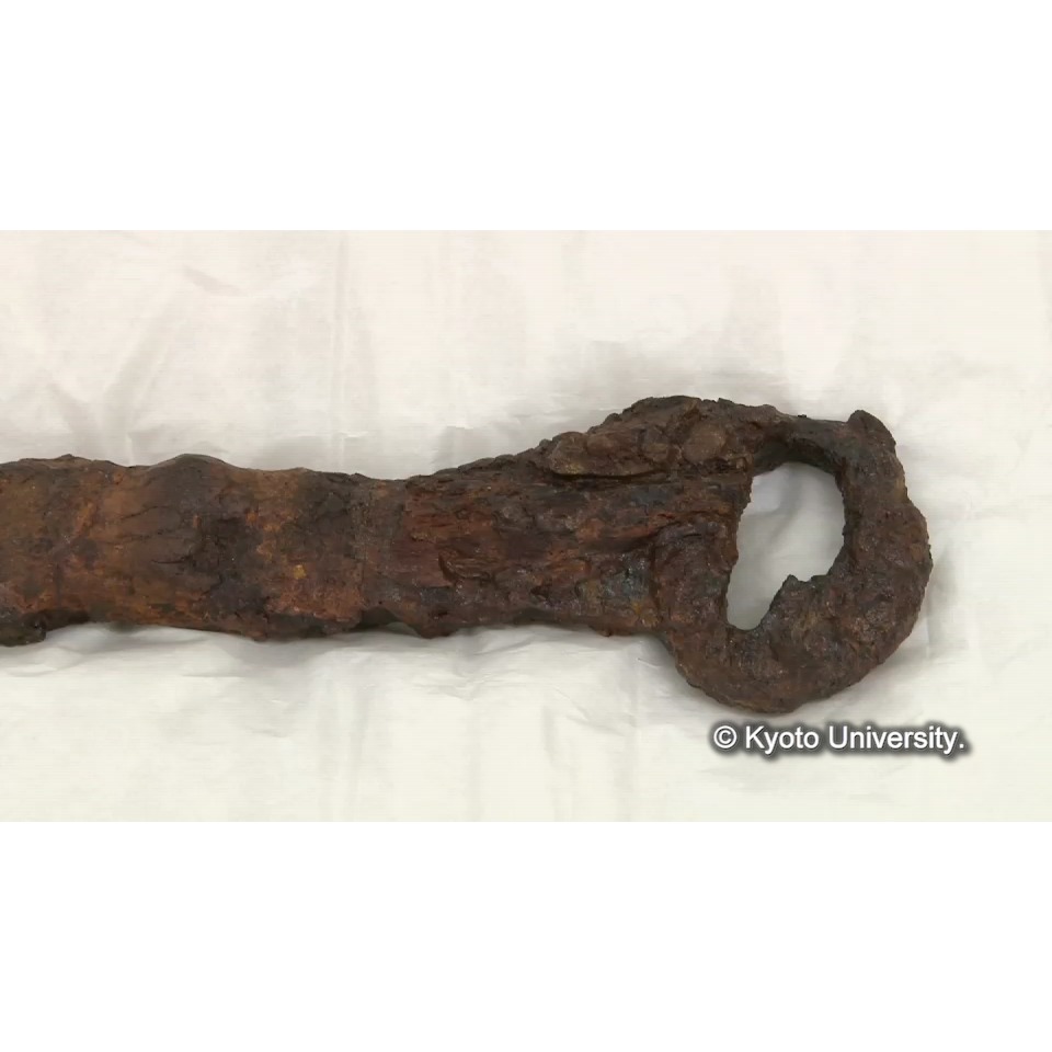 [修復完了した素環頭大刀] (1)