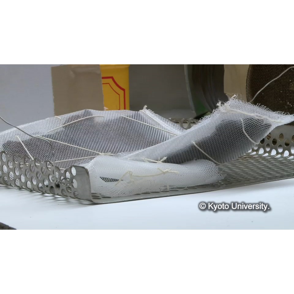 樹脂含浸前の準備(養生) (1)