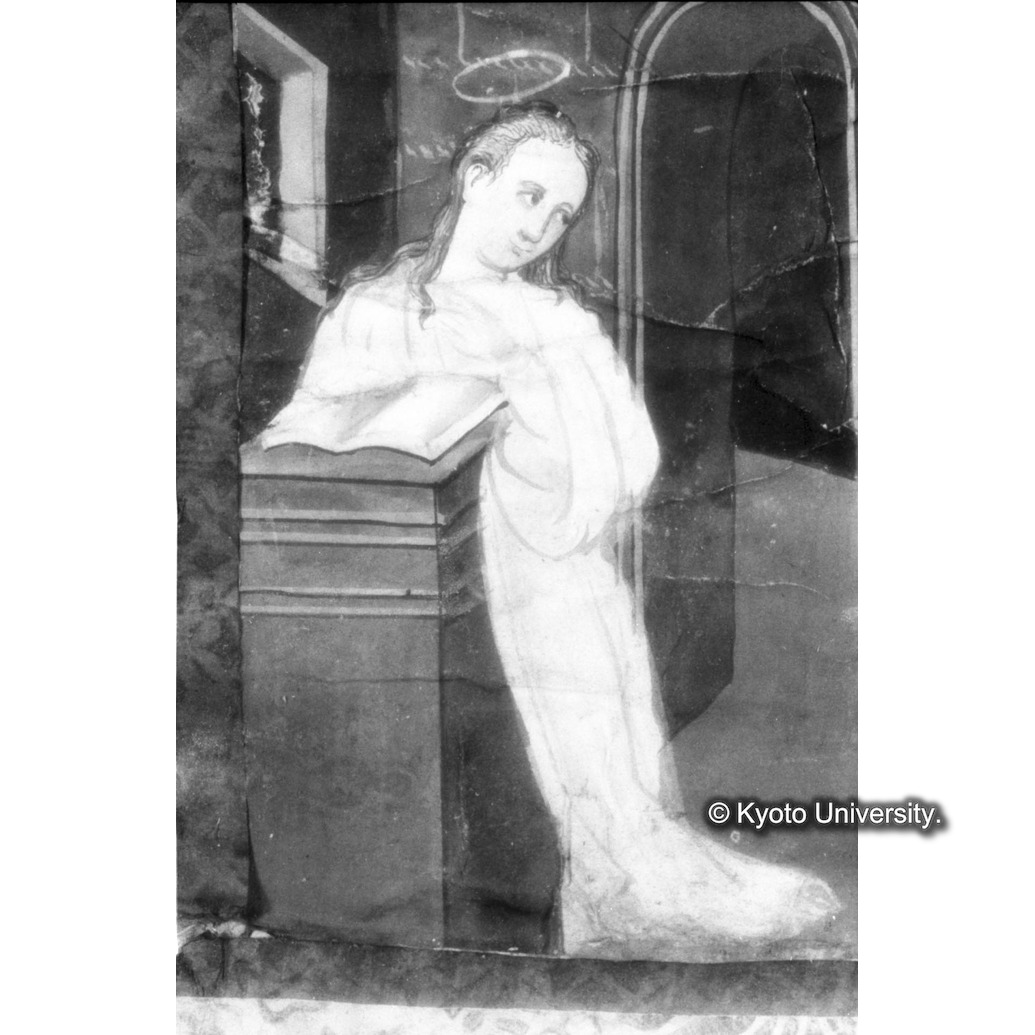 赤外線反射写真（十五玄義第一図：マリア） (1)