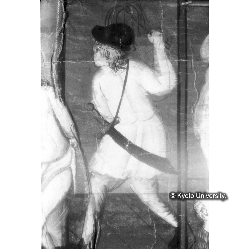 赤外線反射写真（十五玄義第七図：右側人物） (1)