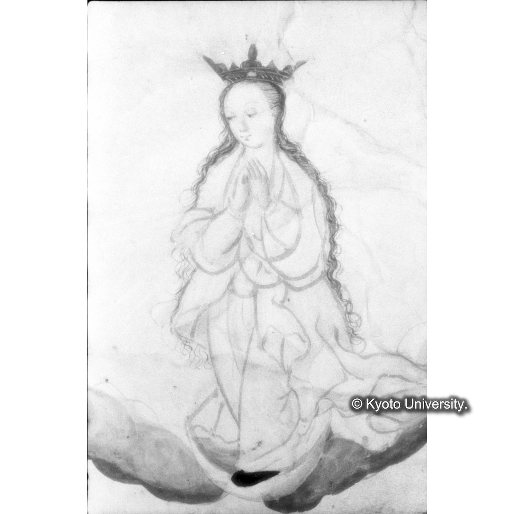 赤外線反射写真（十五玄義第十四図：マリア） (1)