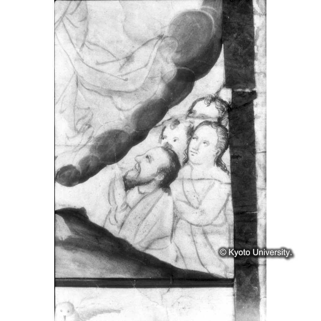 赤外線反射写真（十五玄義第十二図：右下側人物） (1)