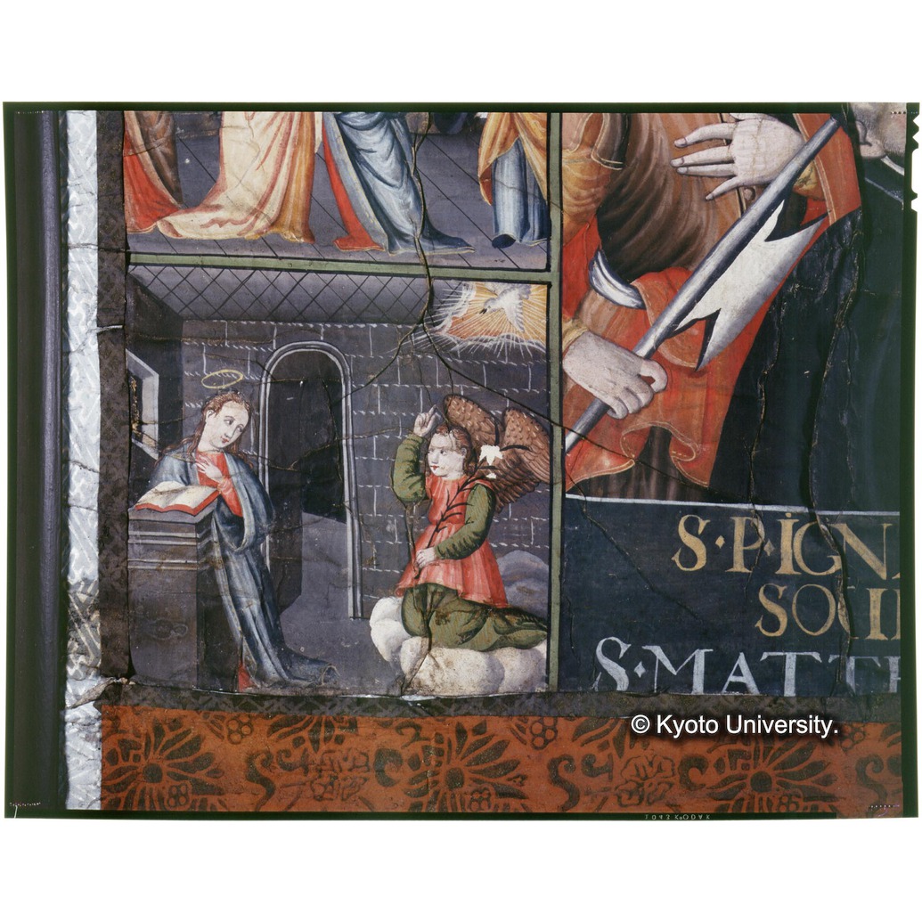 カラー写真（等倍十五分割：中央下段・十五玄義第一図） (1)