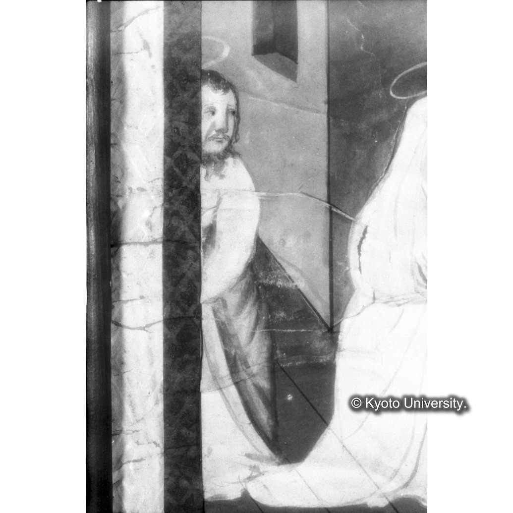 赤外線反射写真（十五玄義第二図：左側人物） (1)