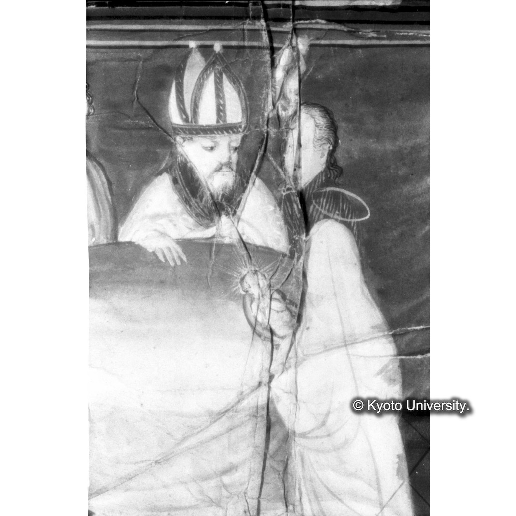 赤外線反射写真（十五玄義第四図：キリスト・マリア・シメオン） (1)