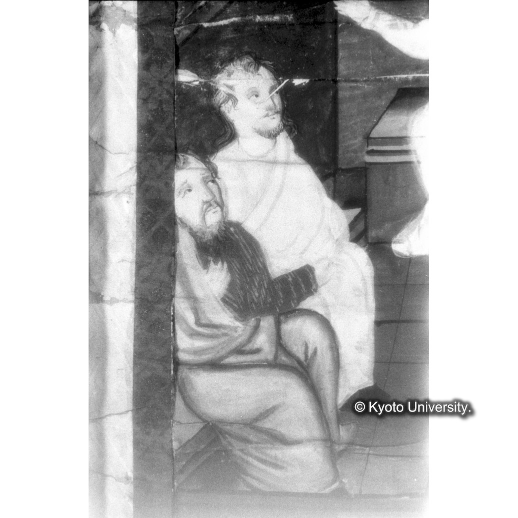 赤外線反射写真（十五玄義第五図：左側人物） (1)