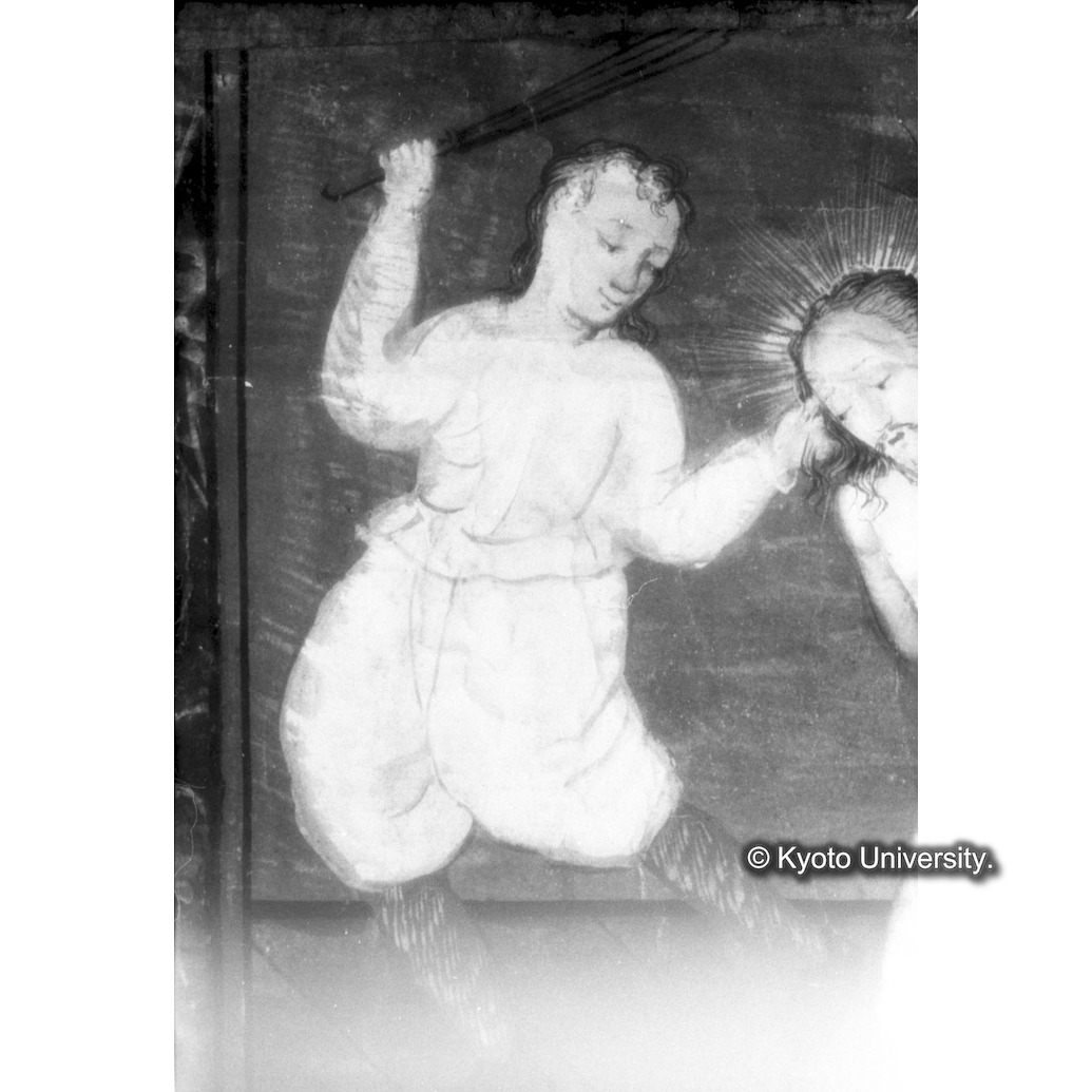 赤外線反射写真（十五玄義第七図：左側人物） (1)