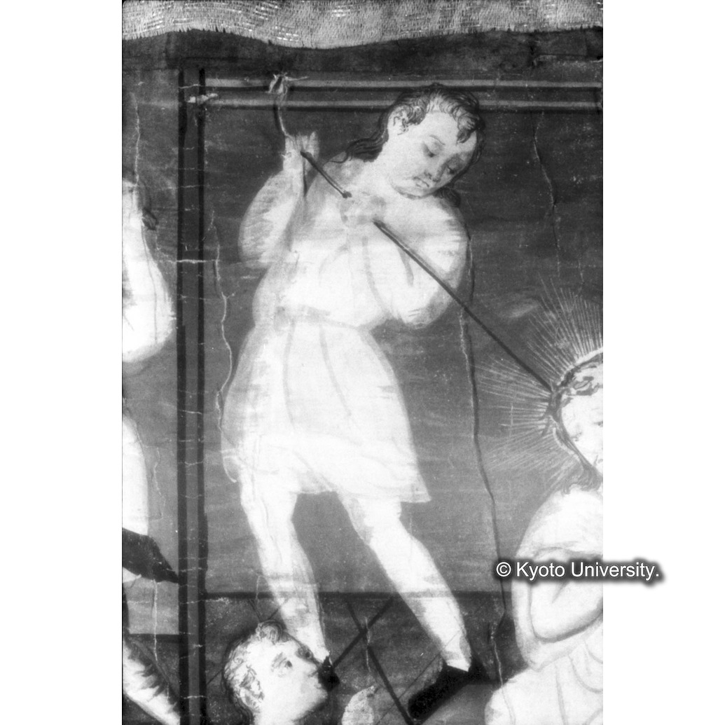 赤外線反射写真（十五玄義第八図：左上側人物） (1)