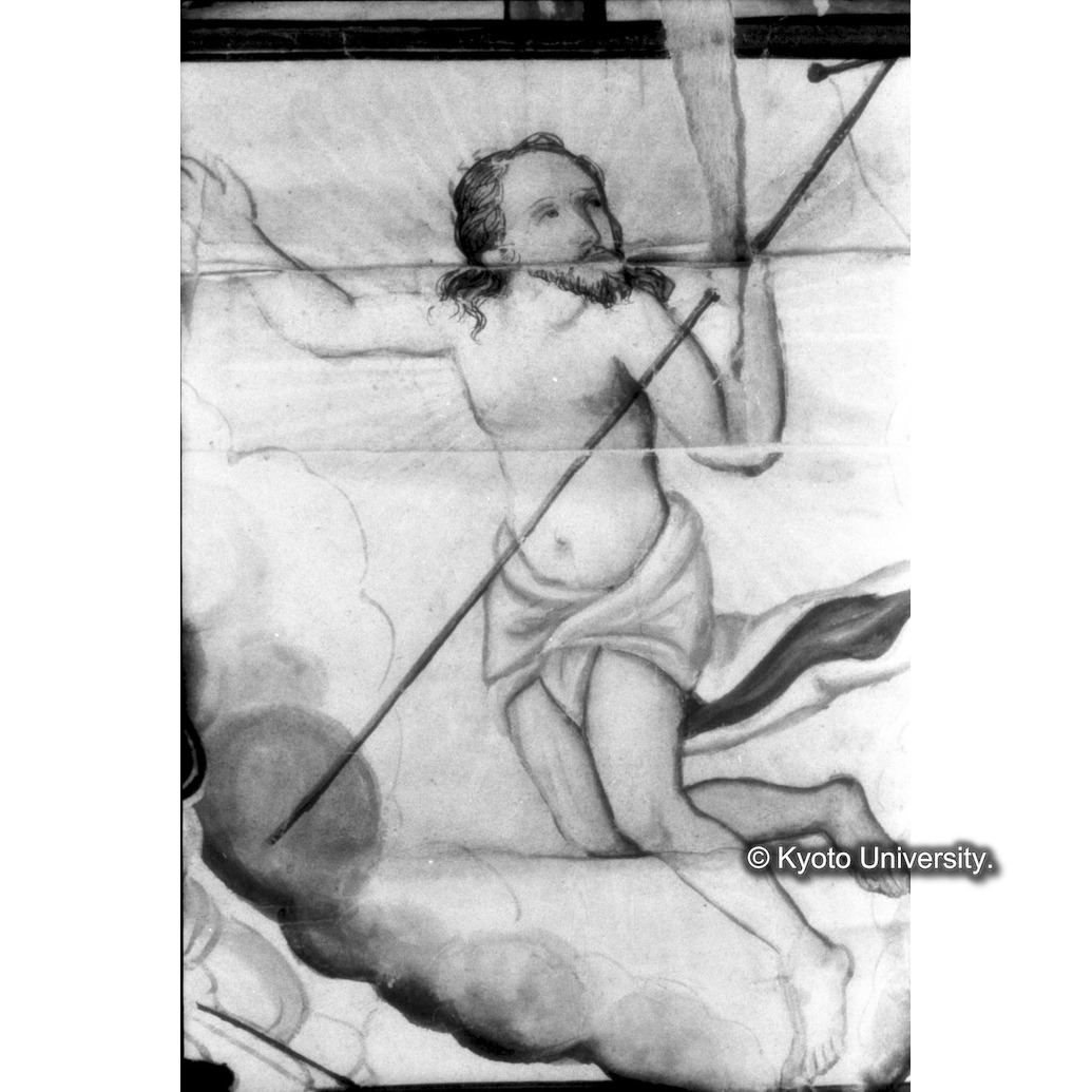 赤外線反射写真（十五玄義第十一図：キリスト） (1)