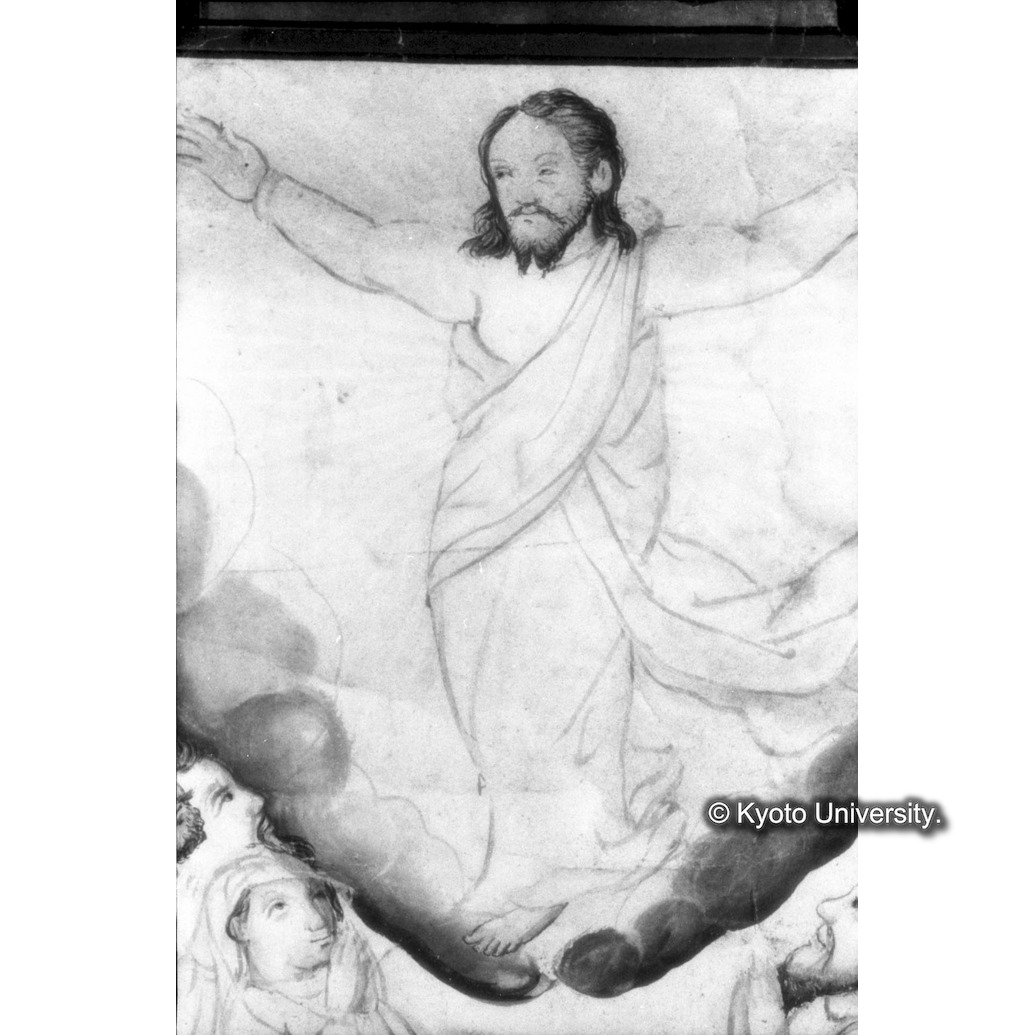 赤外線反射写真（十五玄義第十二図：キリスト） (1)