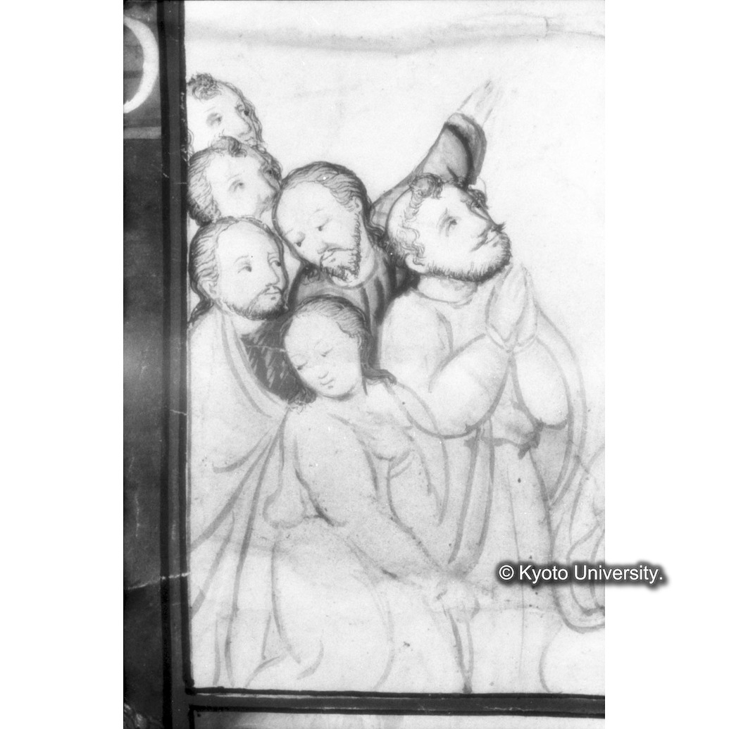 赤外線反射写真（十五玄義第十三図：左下側人物） (1)