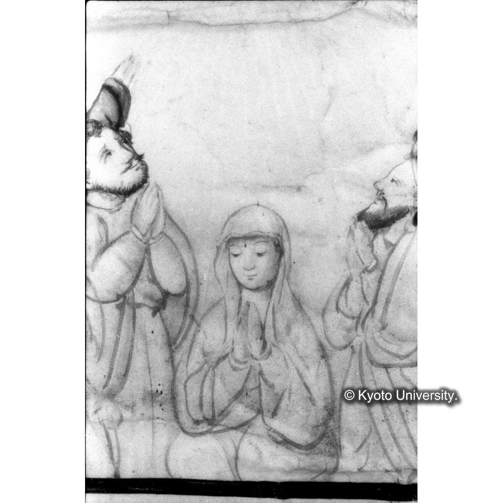 赤外線反射写真（十五玄義第十三図：マリア） (1)