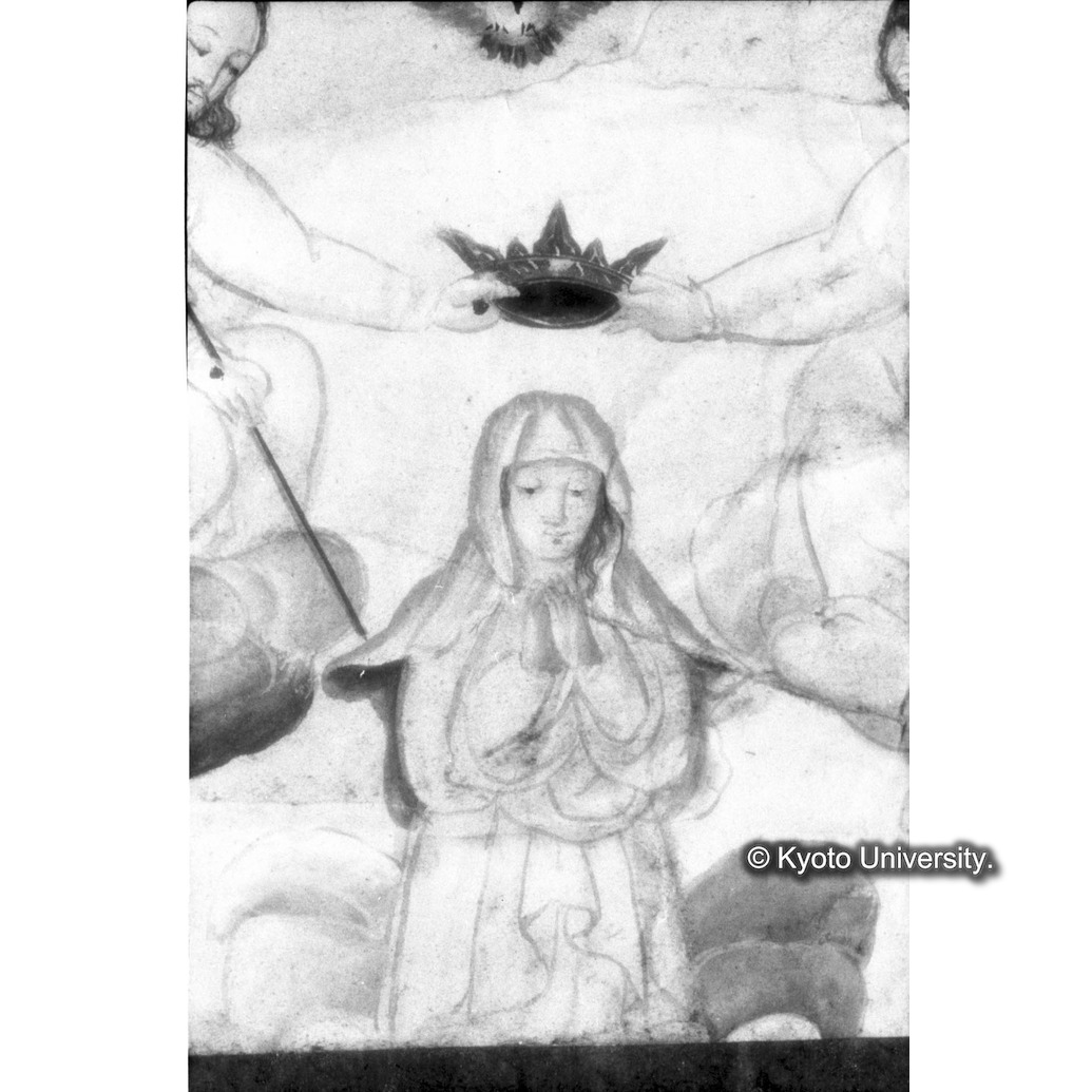 赤外線反射写真（十五玄義第十五図：マリア） (1)