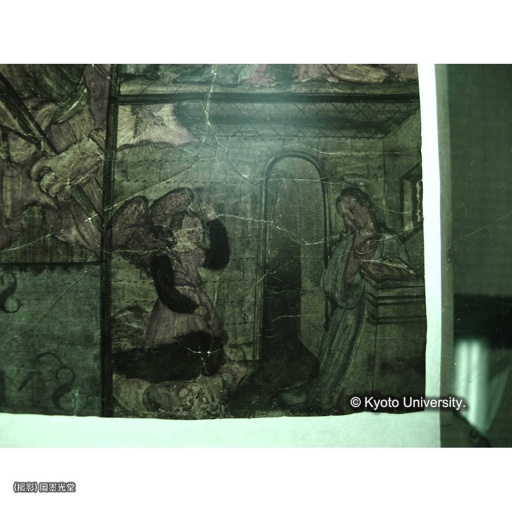 赤外線透過光写真（補紙行程中） (1)