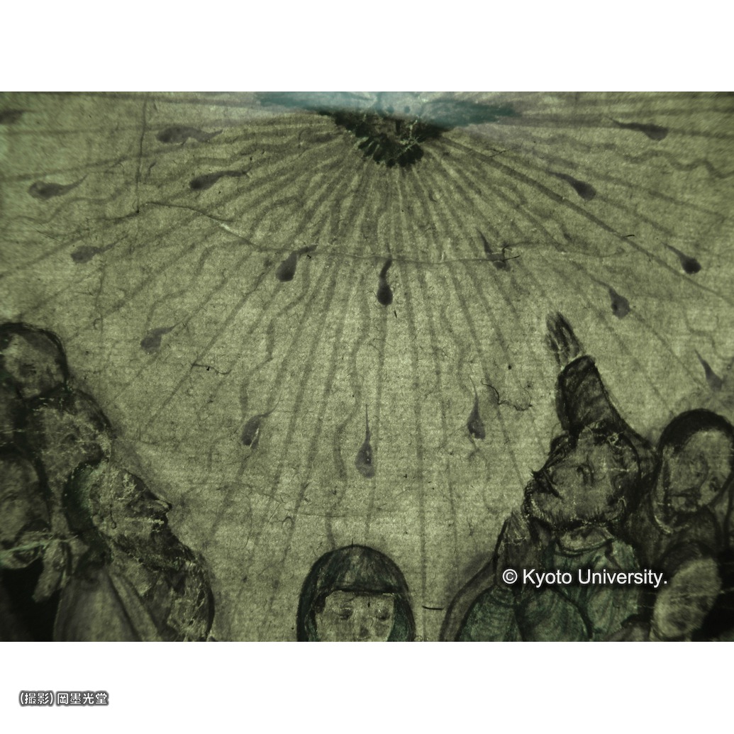 赤外線透過光写真（補紙行程中） (1)