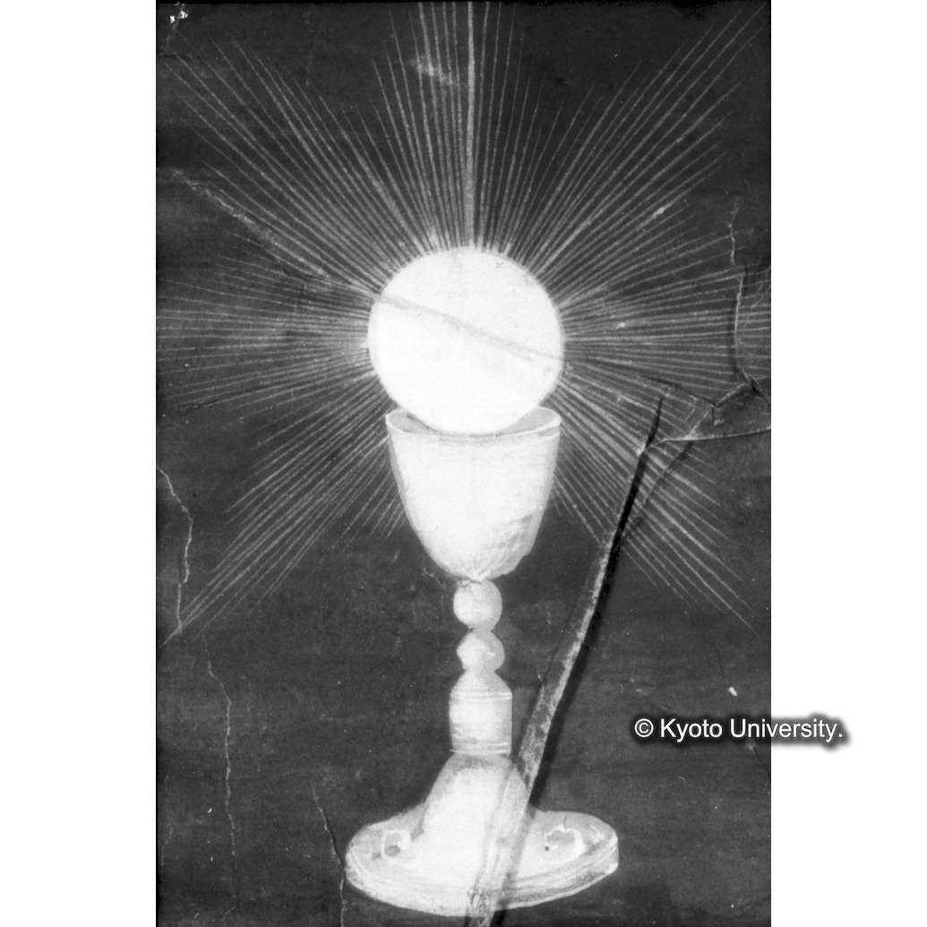 赤外線反射写真（中央下段：聖体・聖杯） (1)