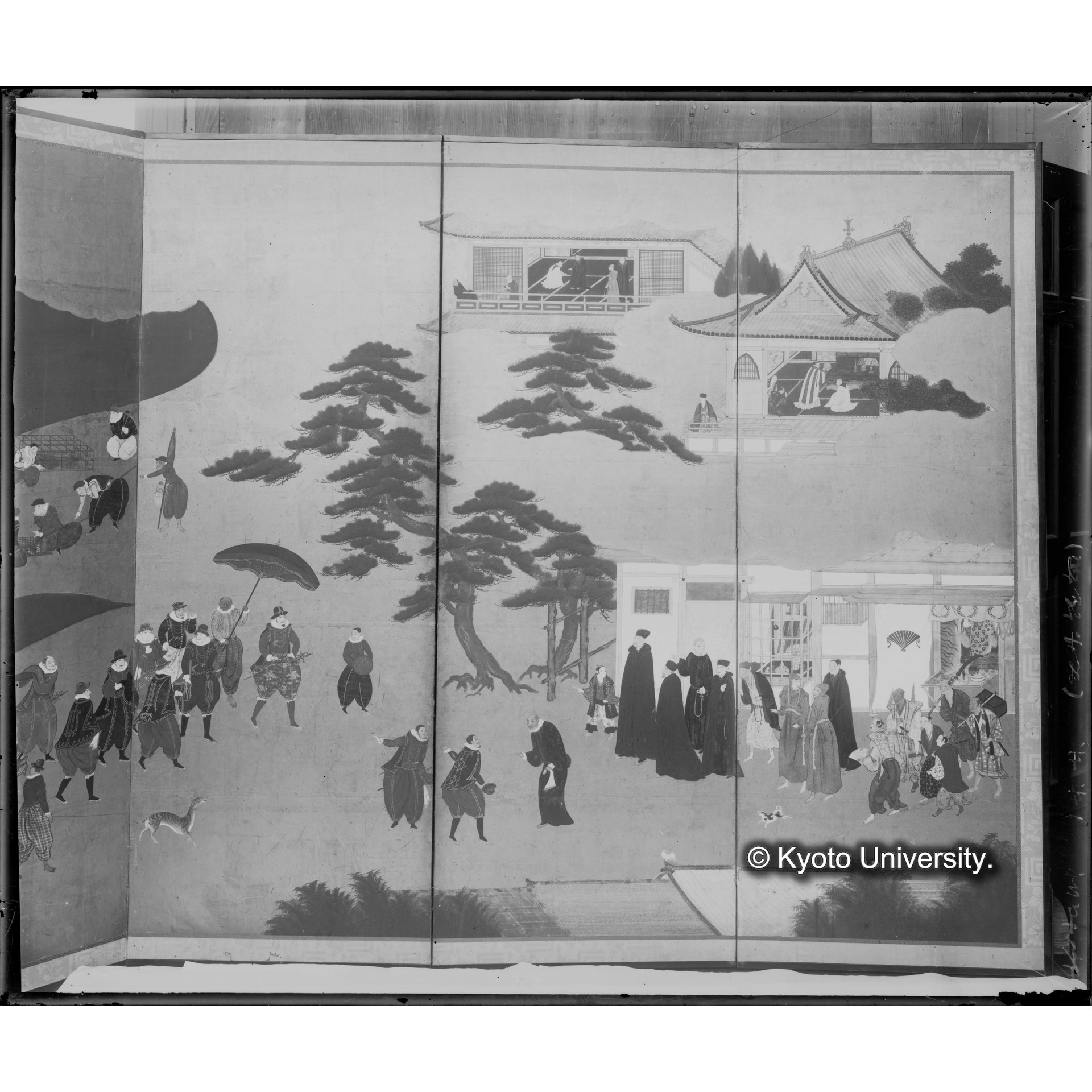 南蛮屏風　右隻（河本重利蔵） (1)