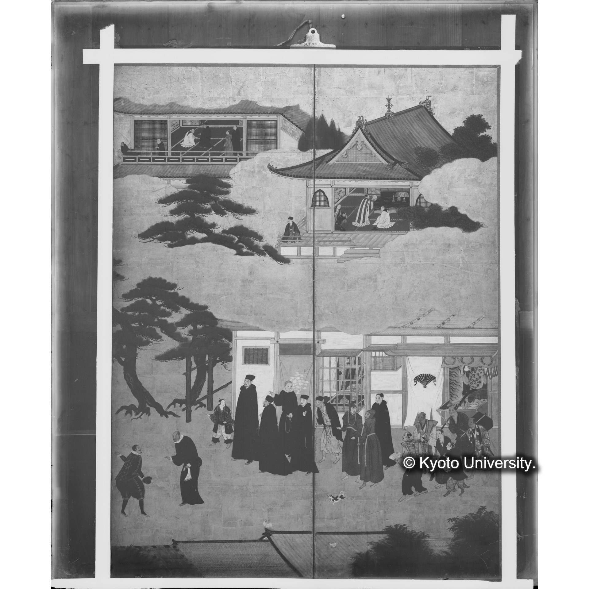 南蛮屏風　右隻（河本重利蔵） (1)