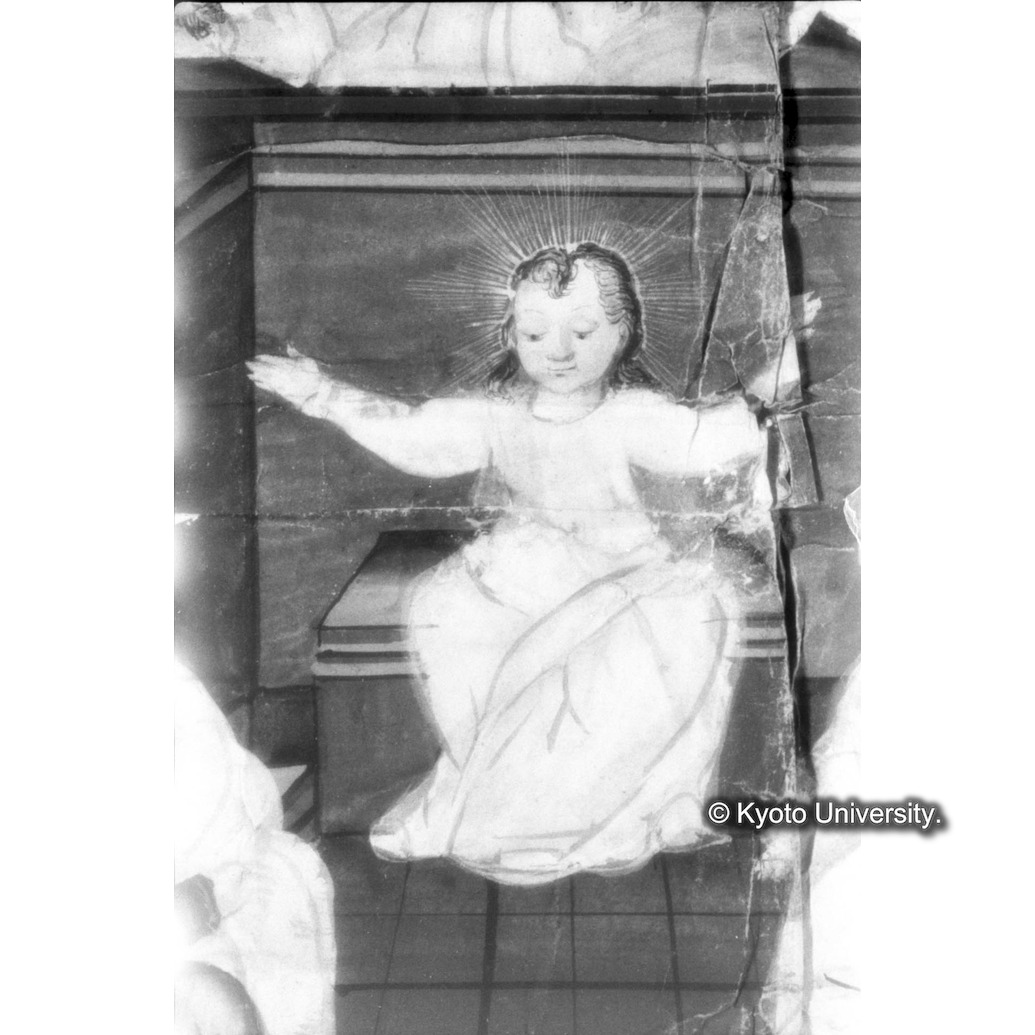 赤外線反射写真（十五玄義第五図：キリスト） (1)