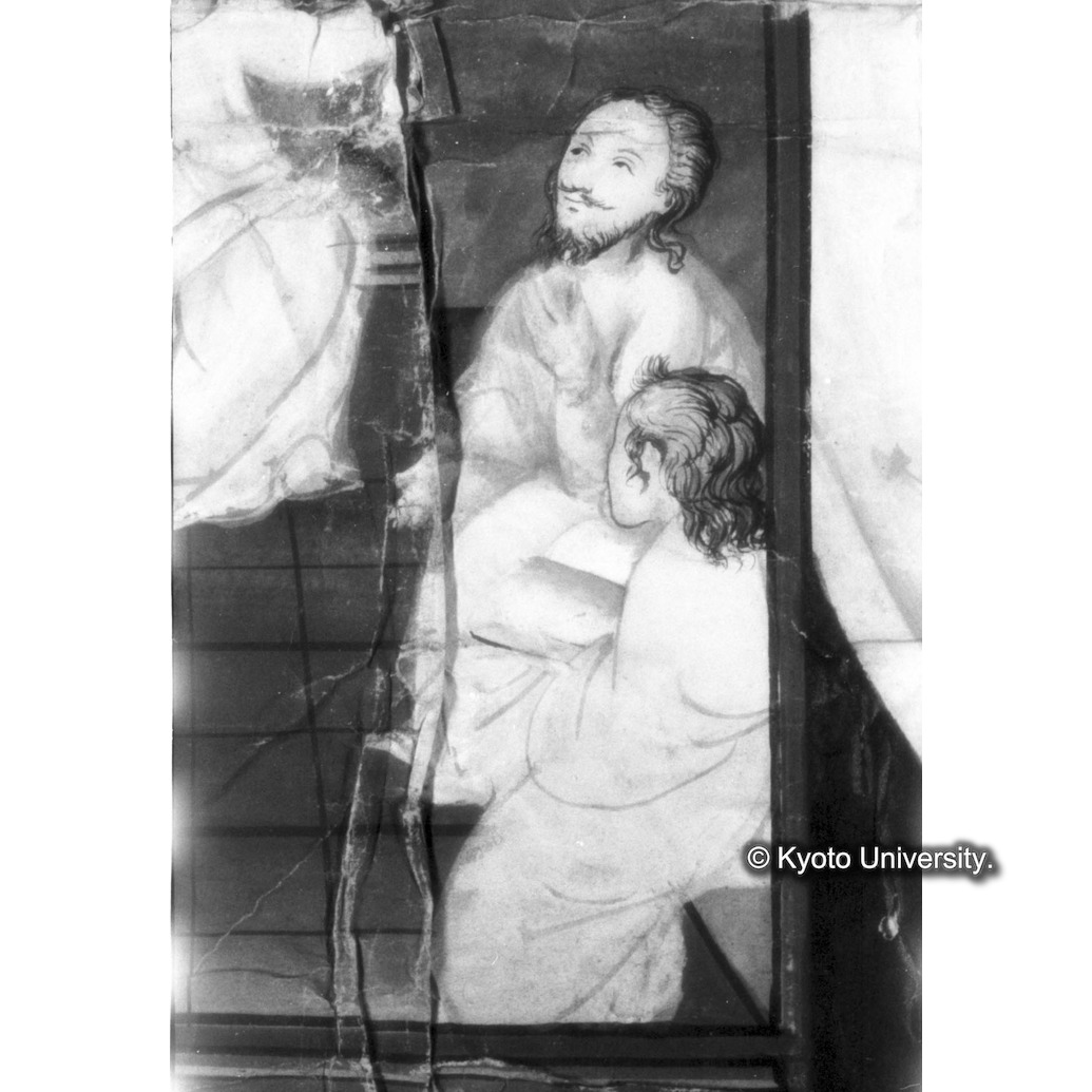 赤外線反射写真（十五玄義第五図：右側人物） (1)