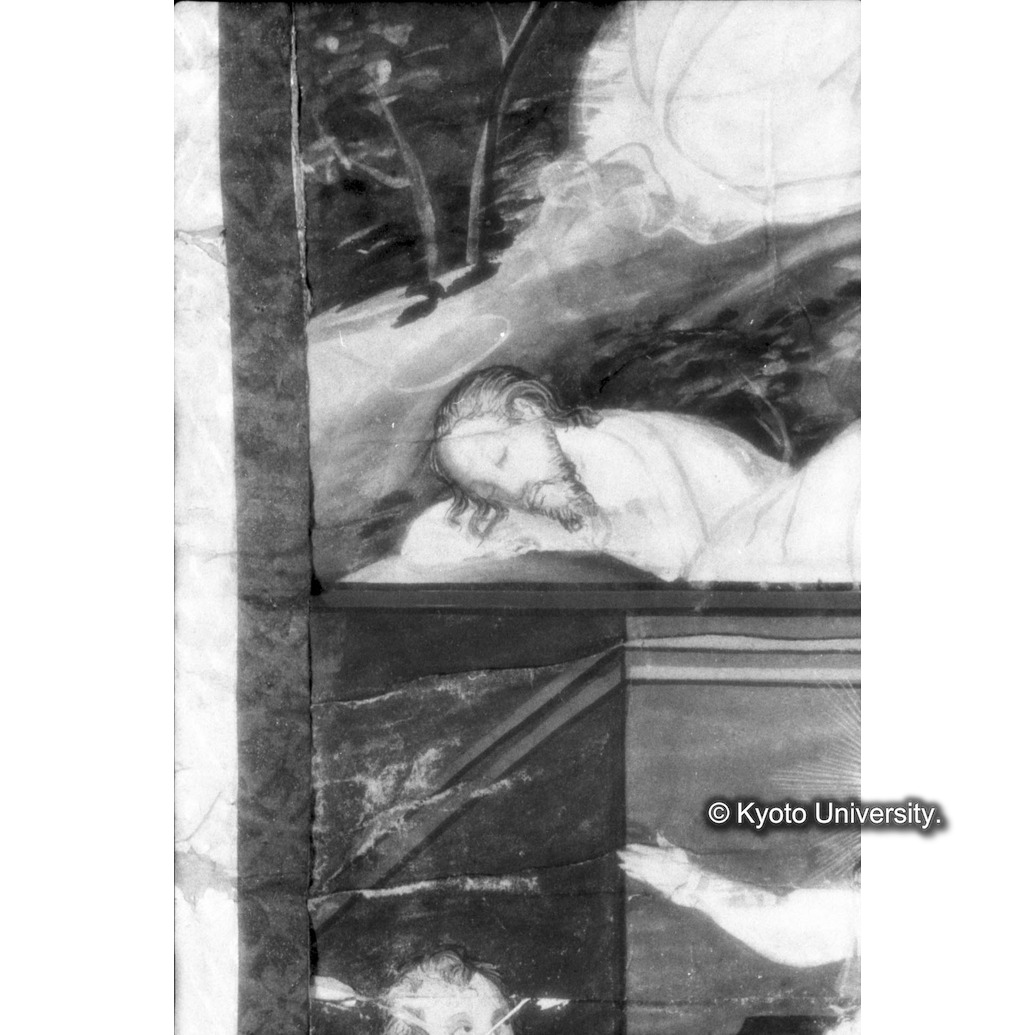 赤外線反射写真（十五玄義第六図：左下側人物） (1)