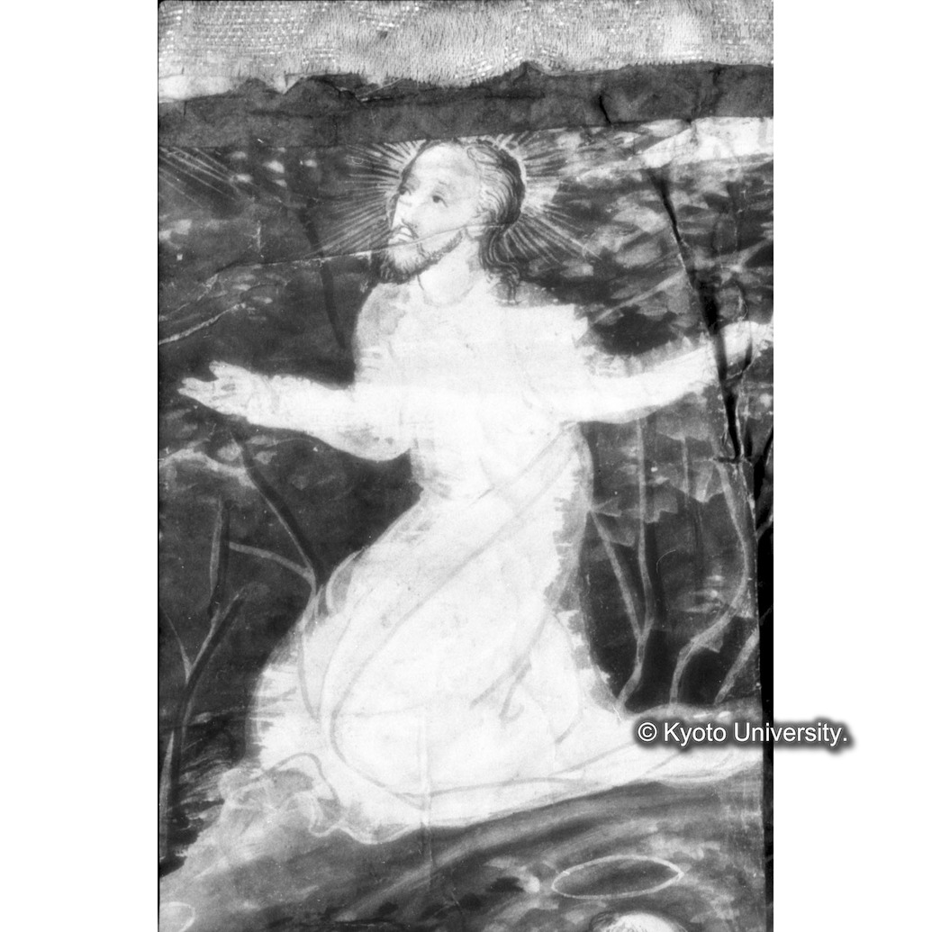 赤外線反射写真（十五玄義第六図：キリスト） (1)