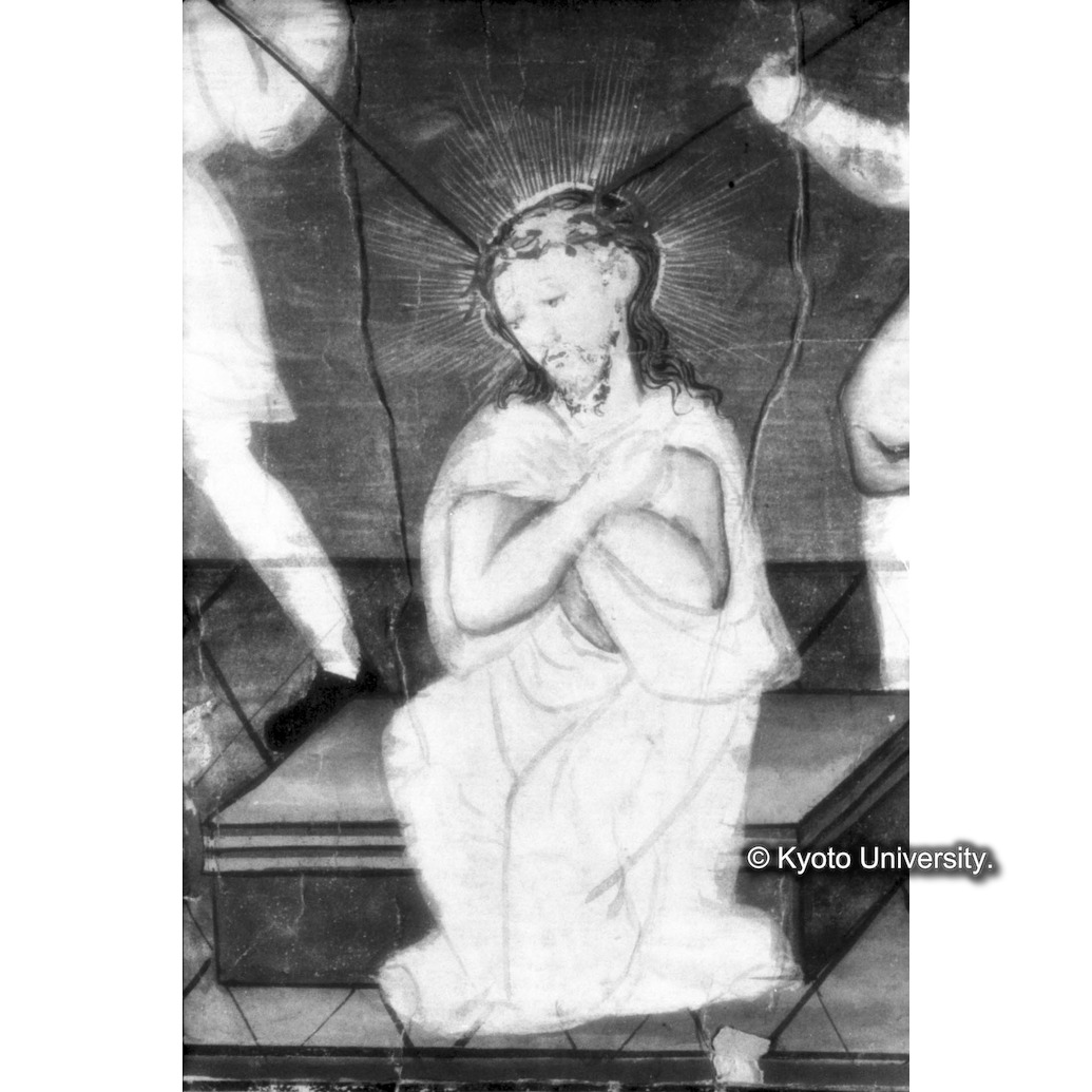 赤外線反射写真（十五玄義第八図：キリスト） (1)