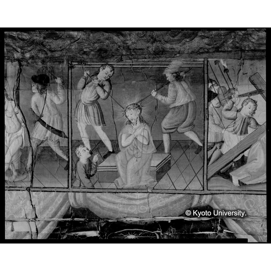 モノクロ写真（等倍・十五玄義第八図：折れ・破れ） (1)