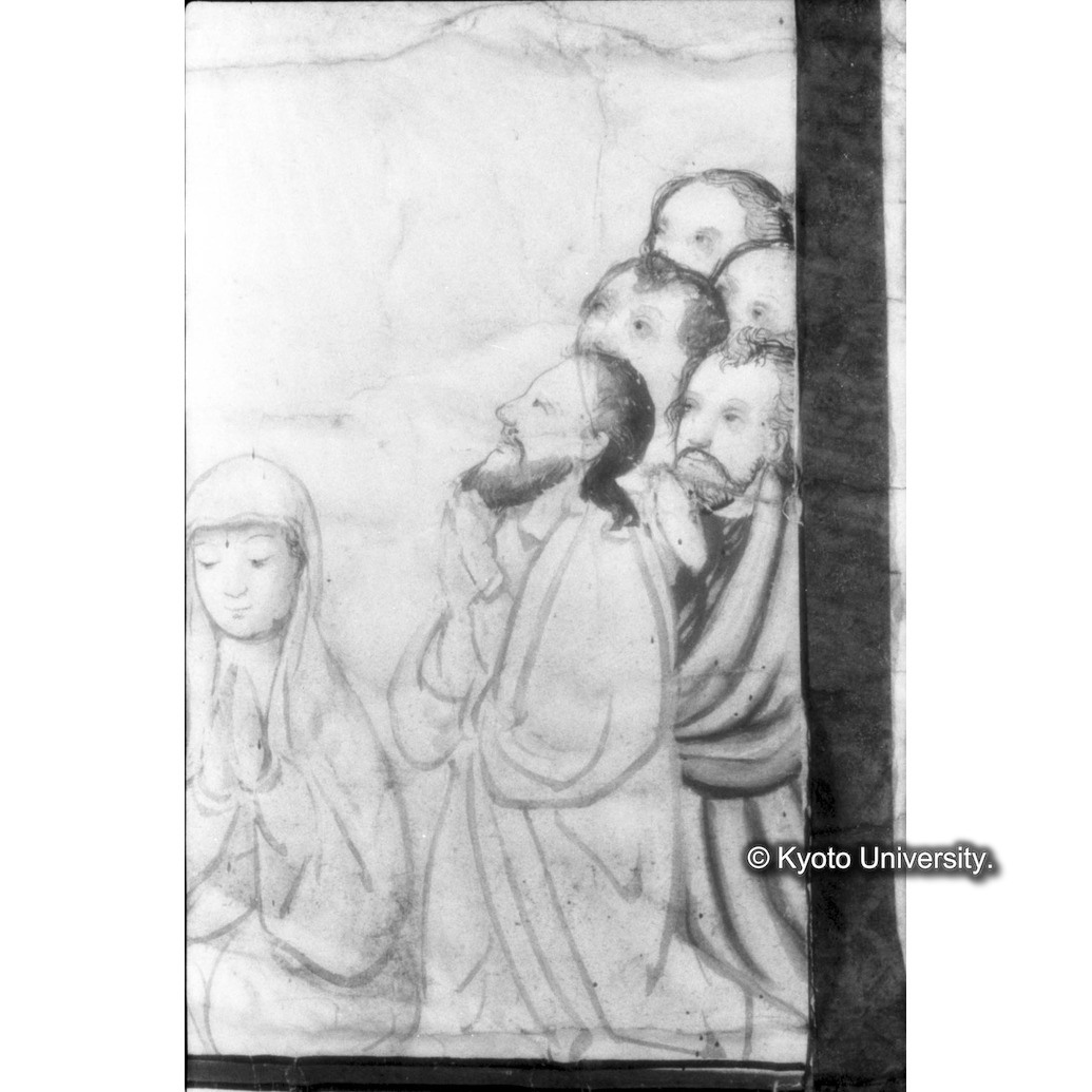 赤外線反射写真（十五玄義第十三図：右下側人物） (1)