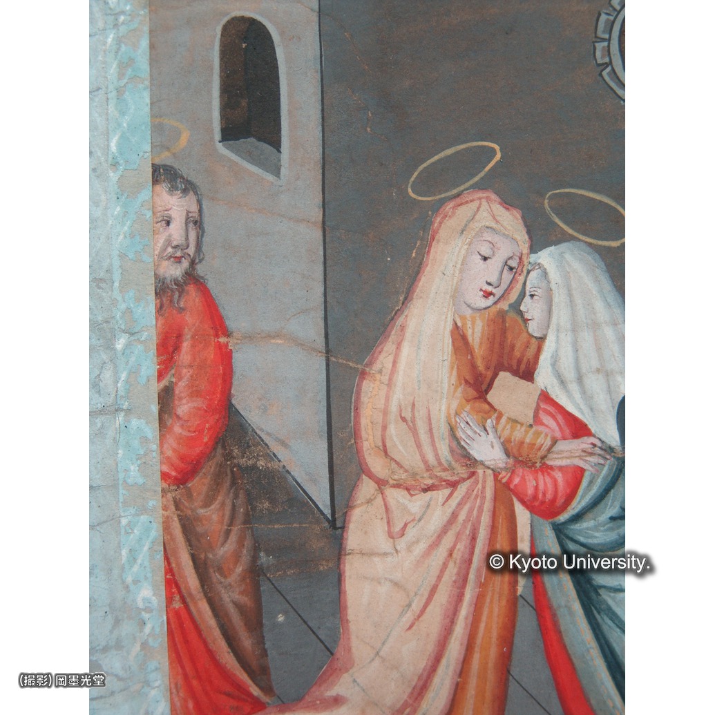 カラー写真（十五玄義：第2図折れ跡） (1)