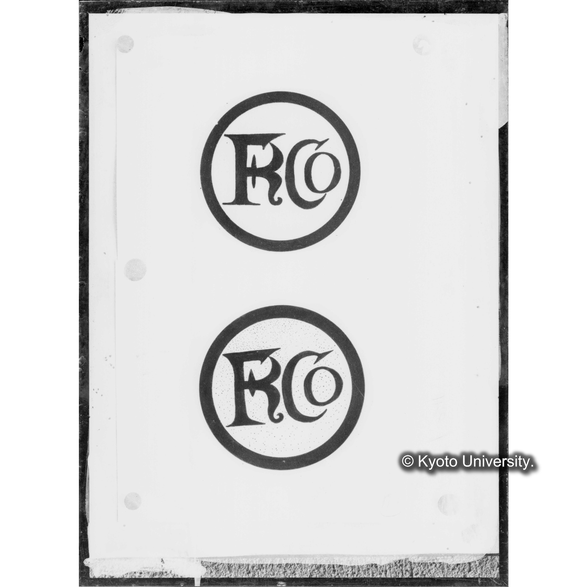 キリシタン教名合字鞍紋章（右‐前輪、左‐後輪） (1)