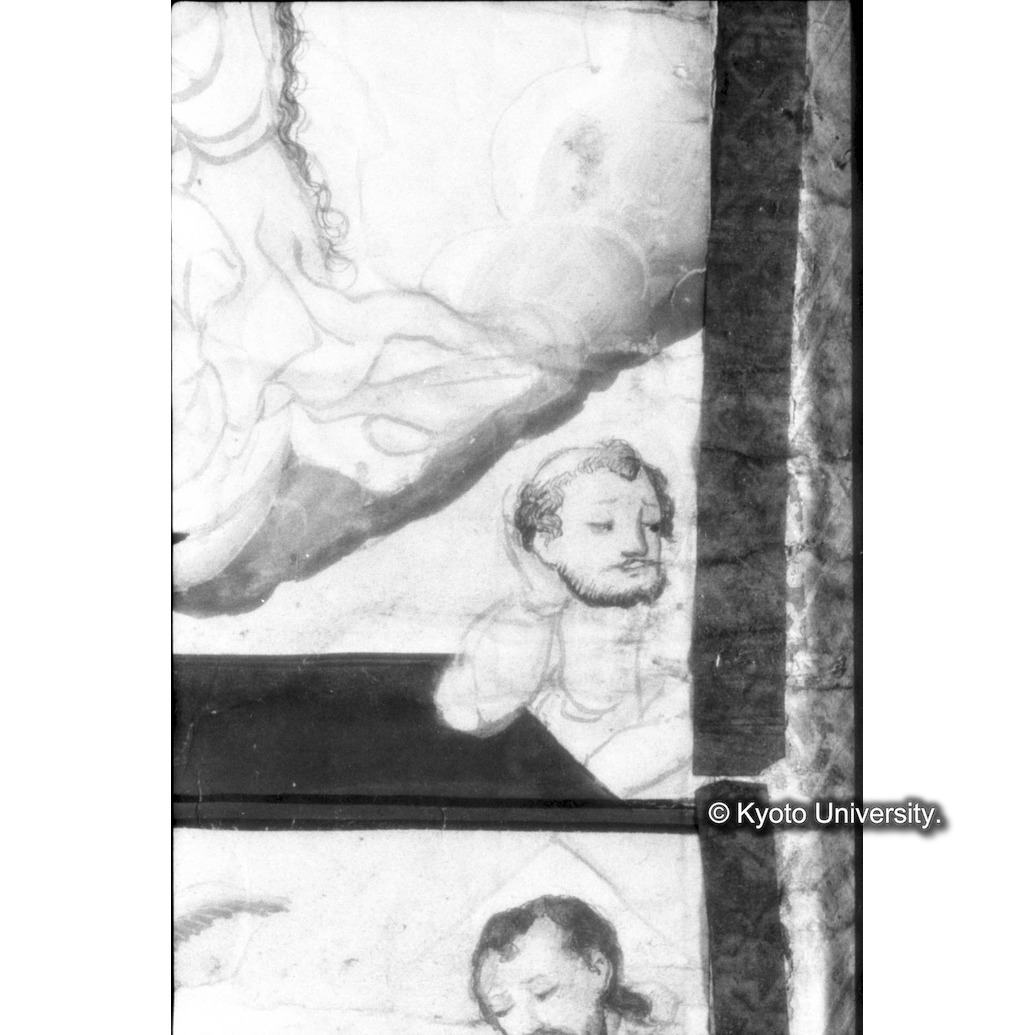 赤外線反射写真（十五玄義第十四図：右下側人物・第十五図：キリスト） (1)